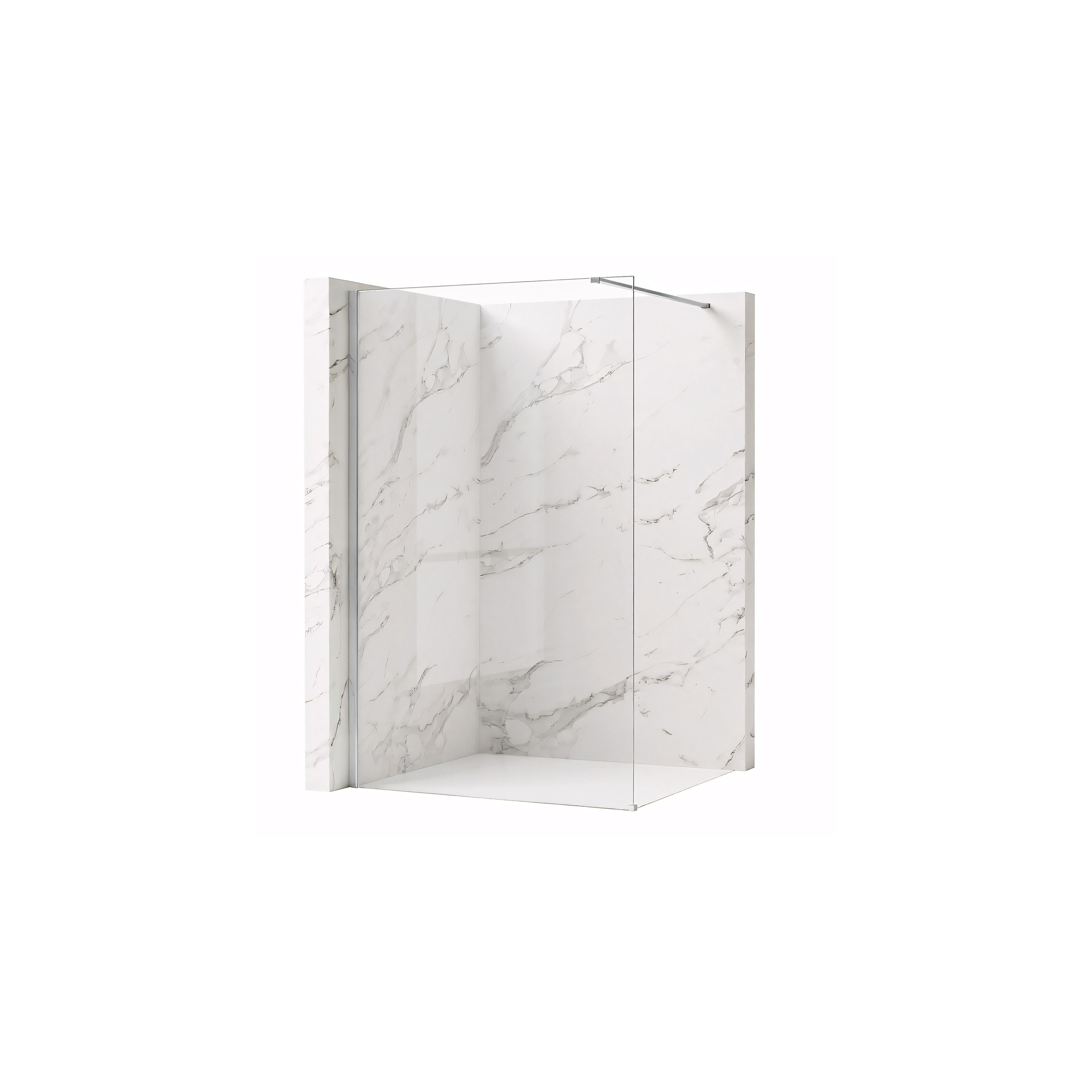 Kabina prysznicowa Walk-In Rea Flexi Transparent / Chrome 90