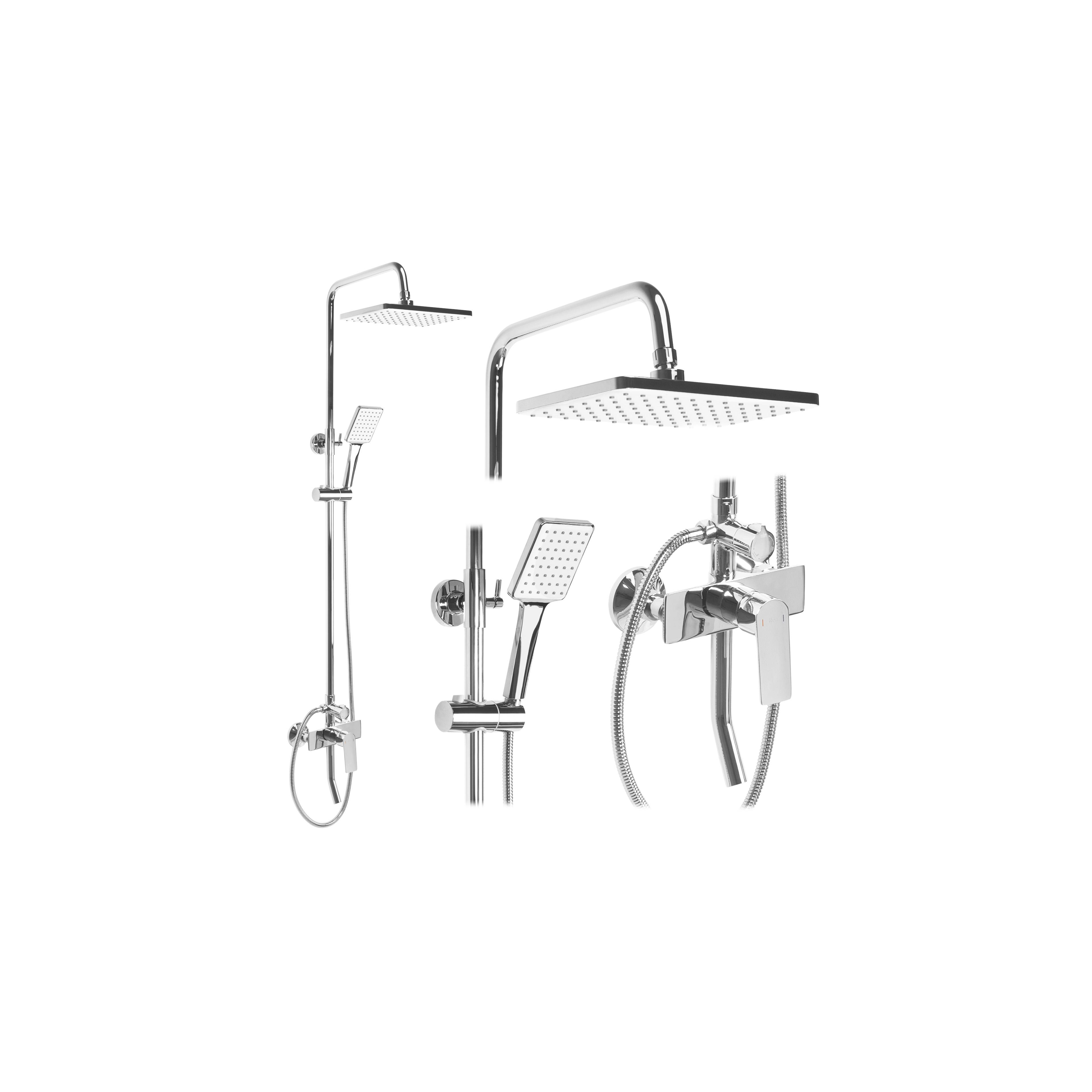 Kit de douche Rea Maximus Chrome