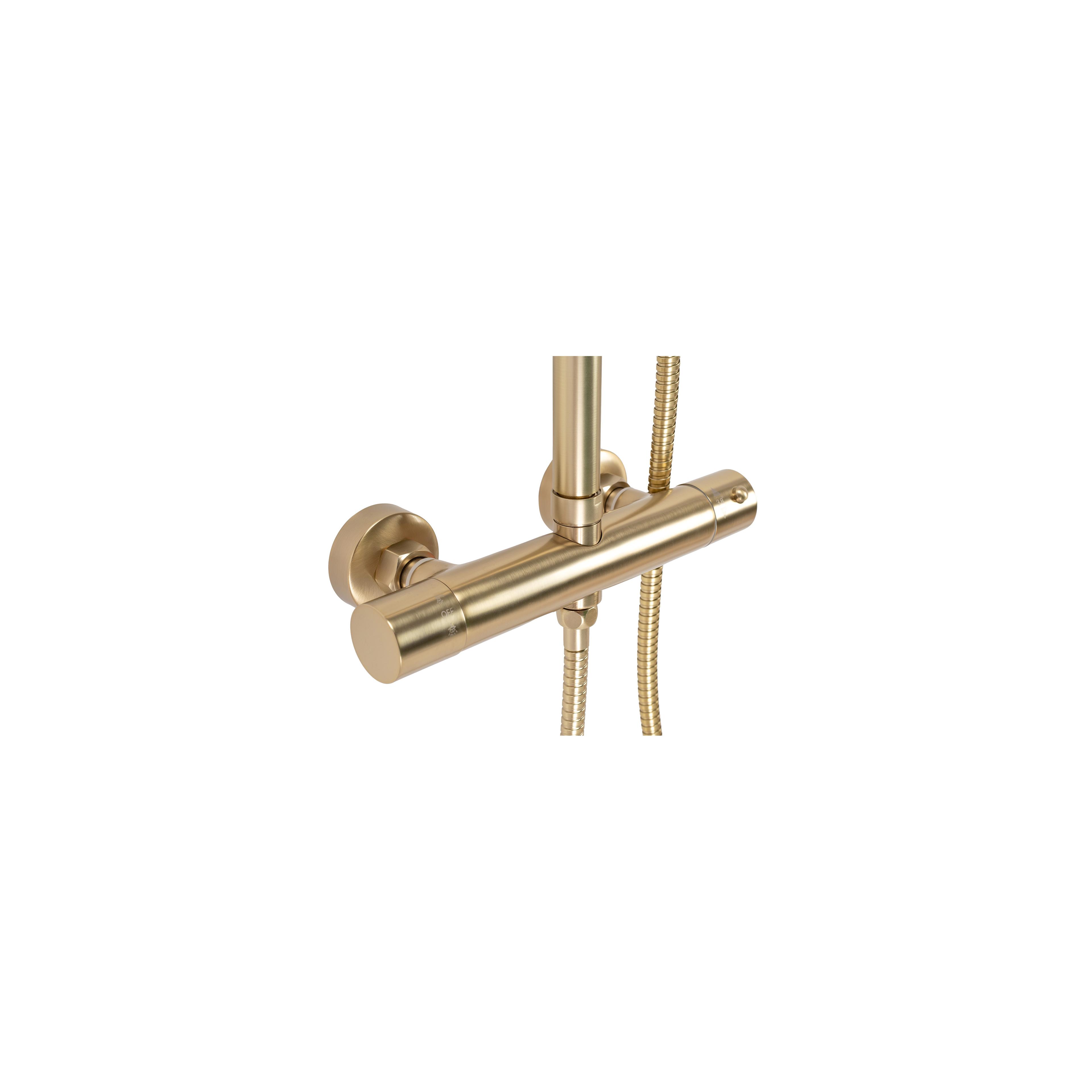 DUŠAS KOMPLEKTS AR TERMOSTATU Rea PAROT Brushed Gold
