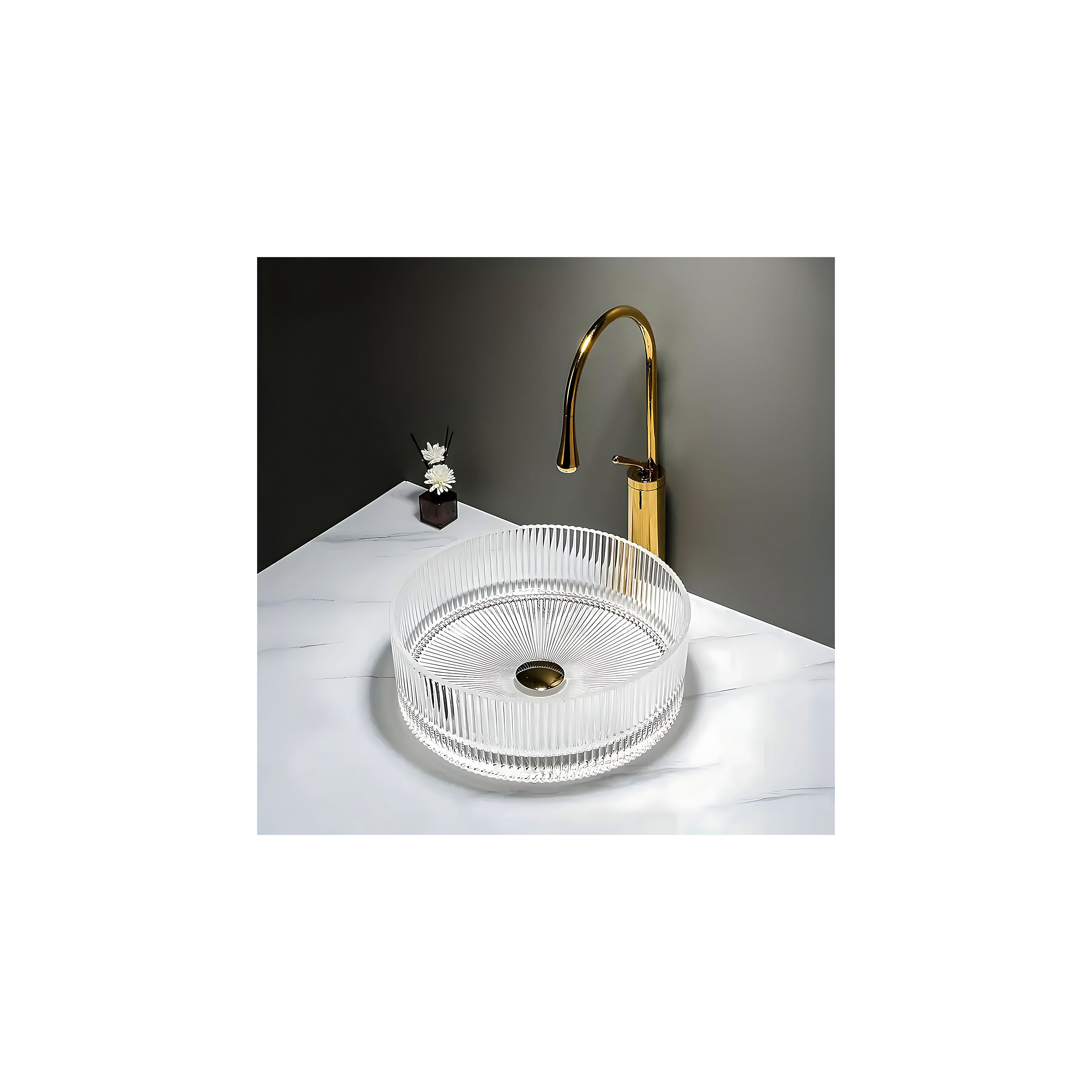 Aufsatzwaschbecken Rea Ingrid 36 Transparent