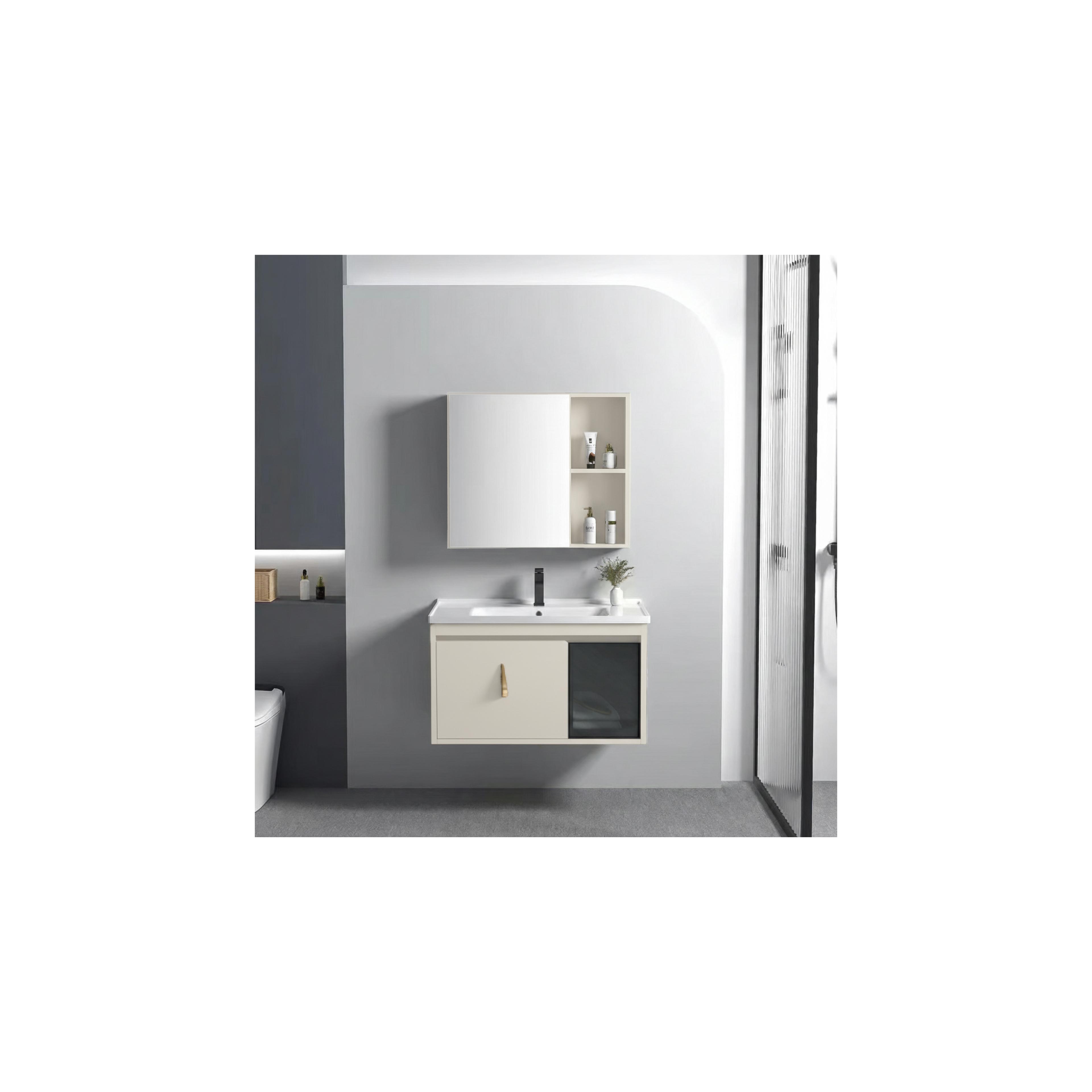 Bathroom furniture set with washbasin Paris 60cm Beige