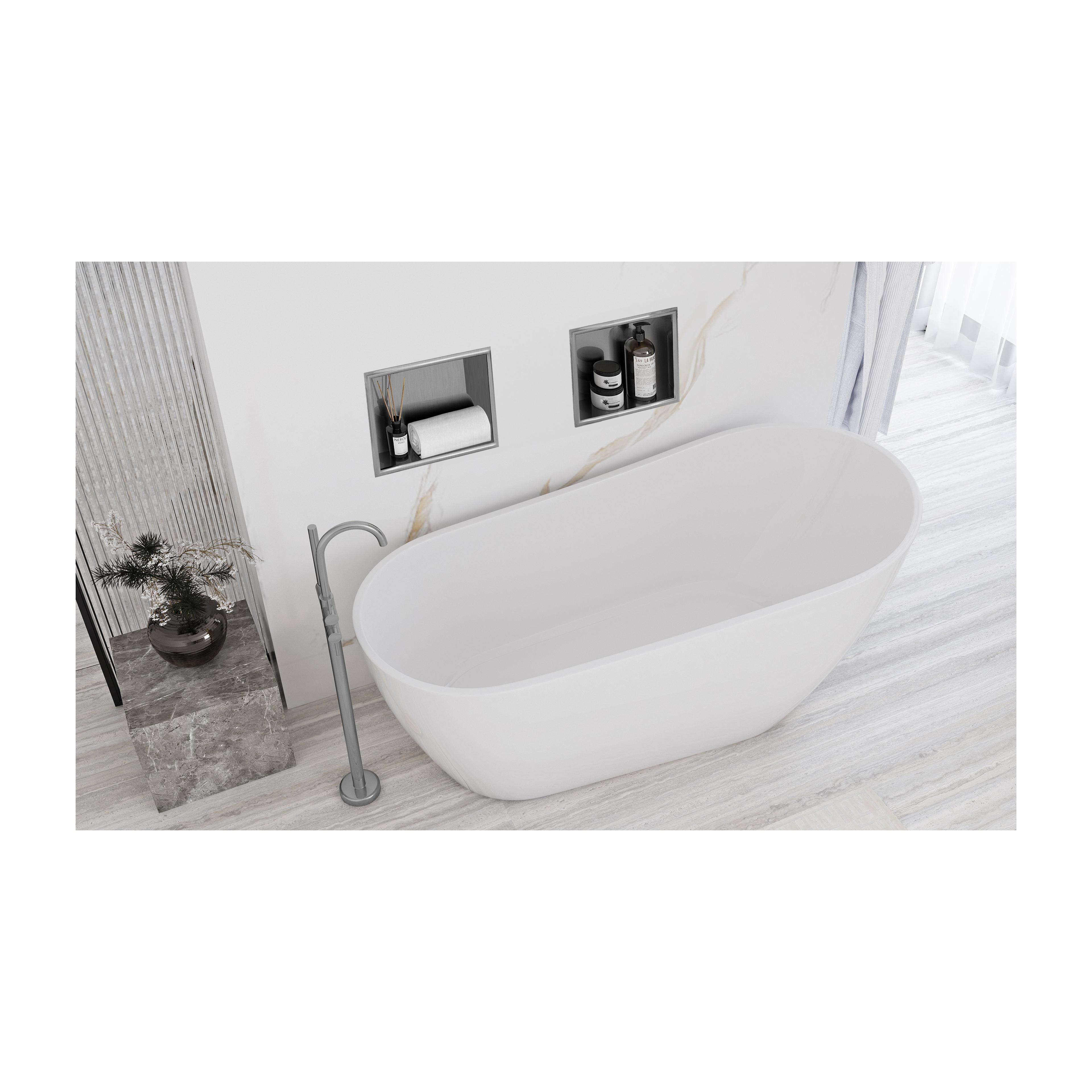bathroom shelf 30x30 steel brush