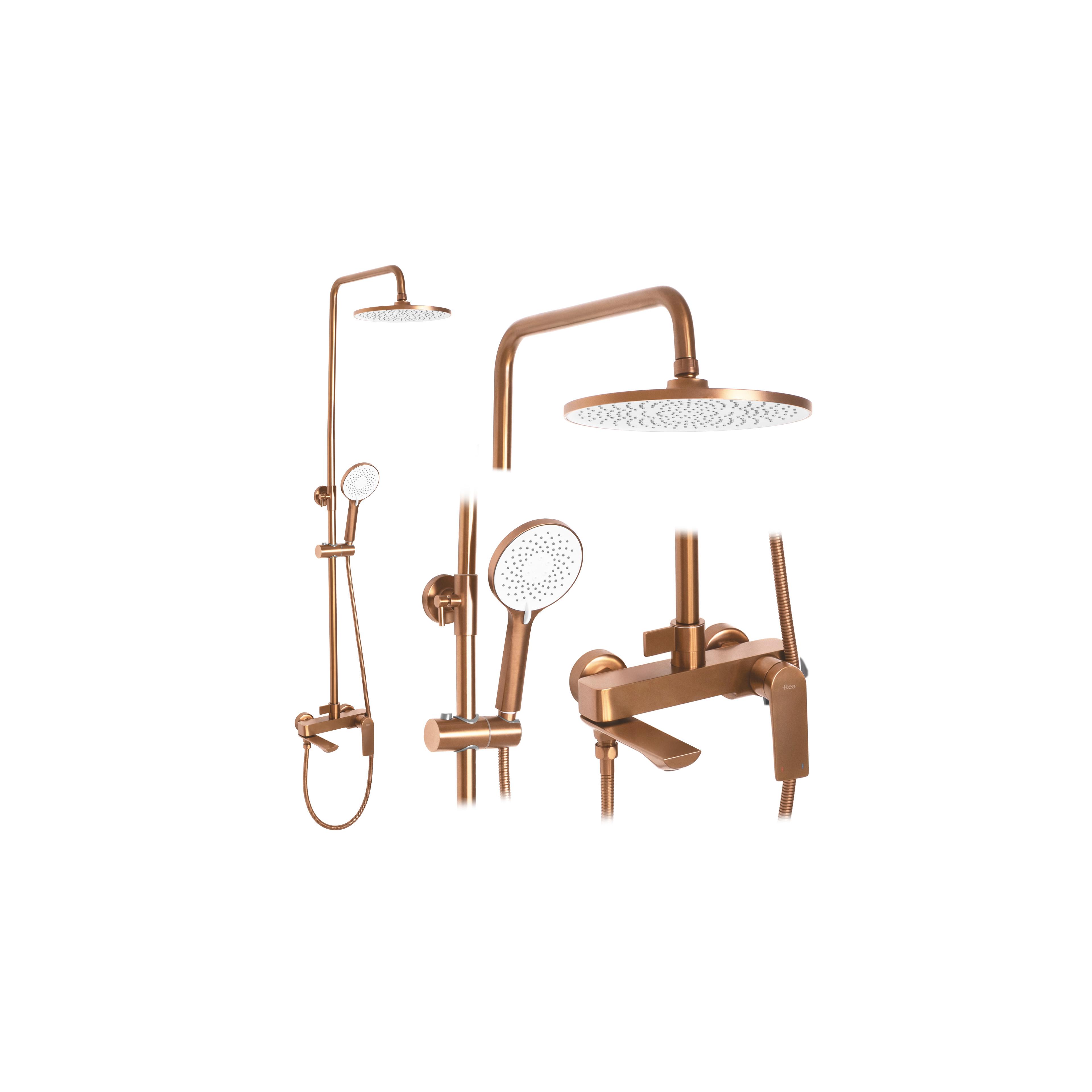Tuš set REA AVALON Copper BRUSH