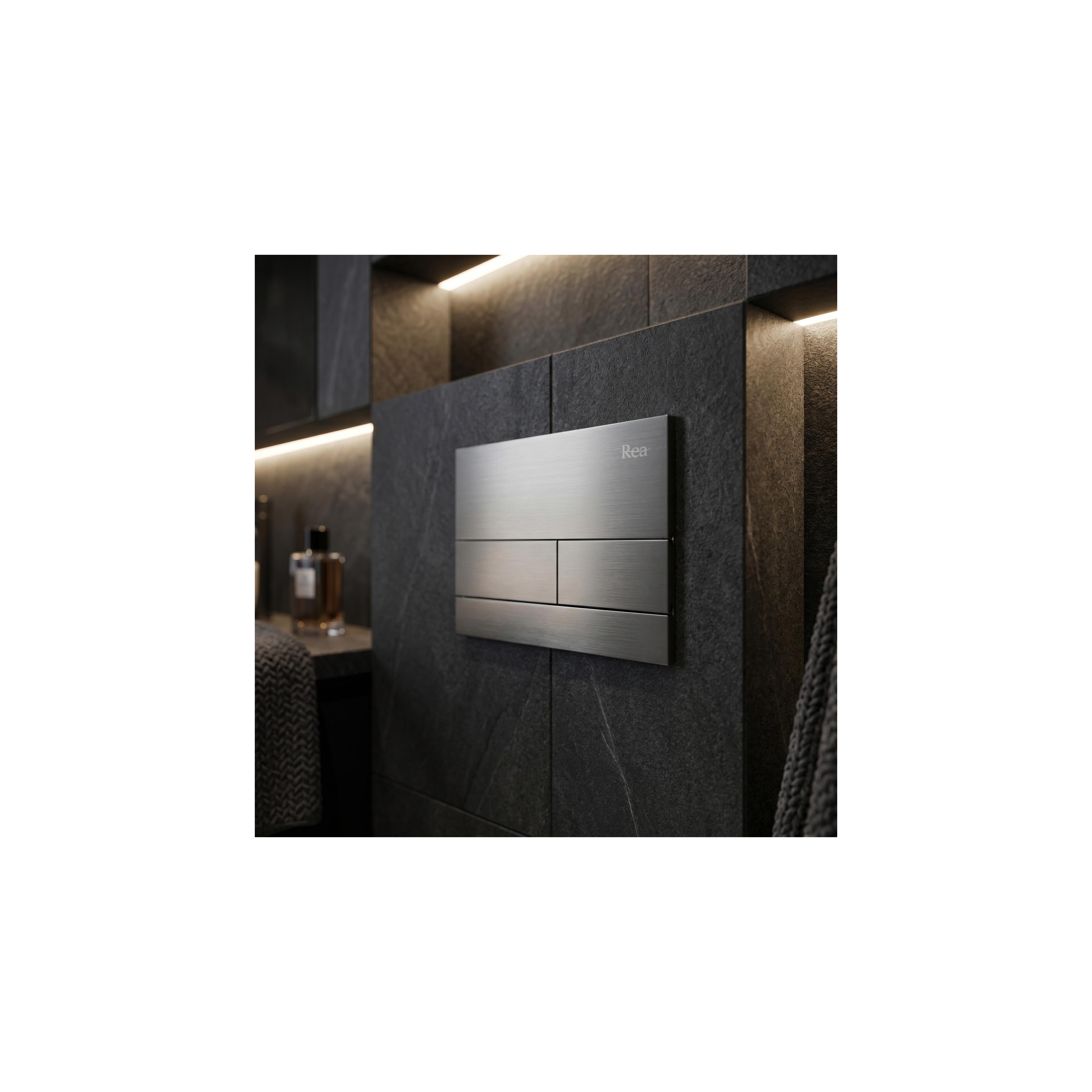 Concealed WC Frame Set Slim 024N with Titan Button