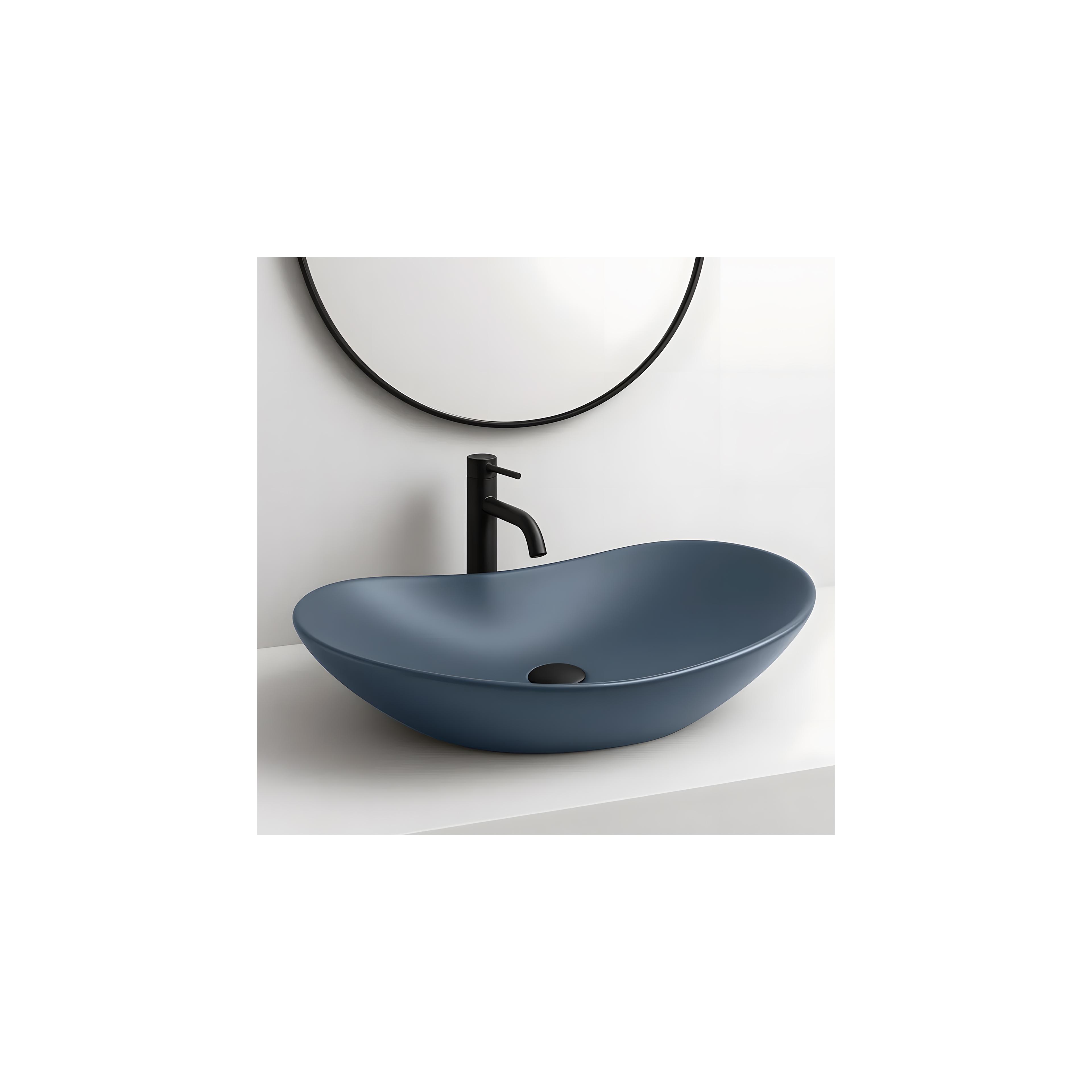 Countertop Basin Rea Royal Blueberry Matt