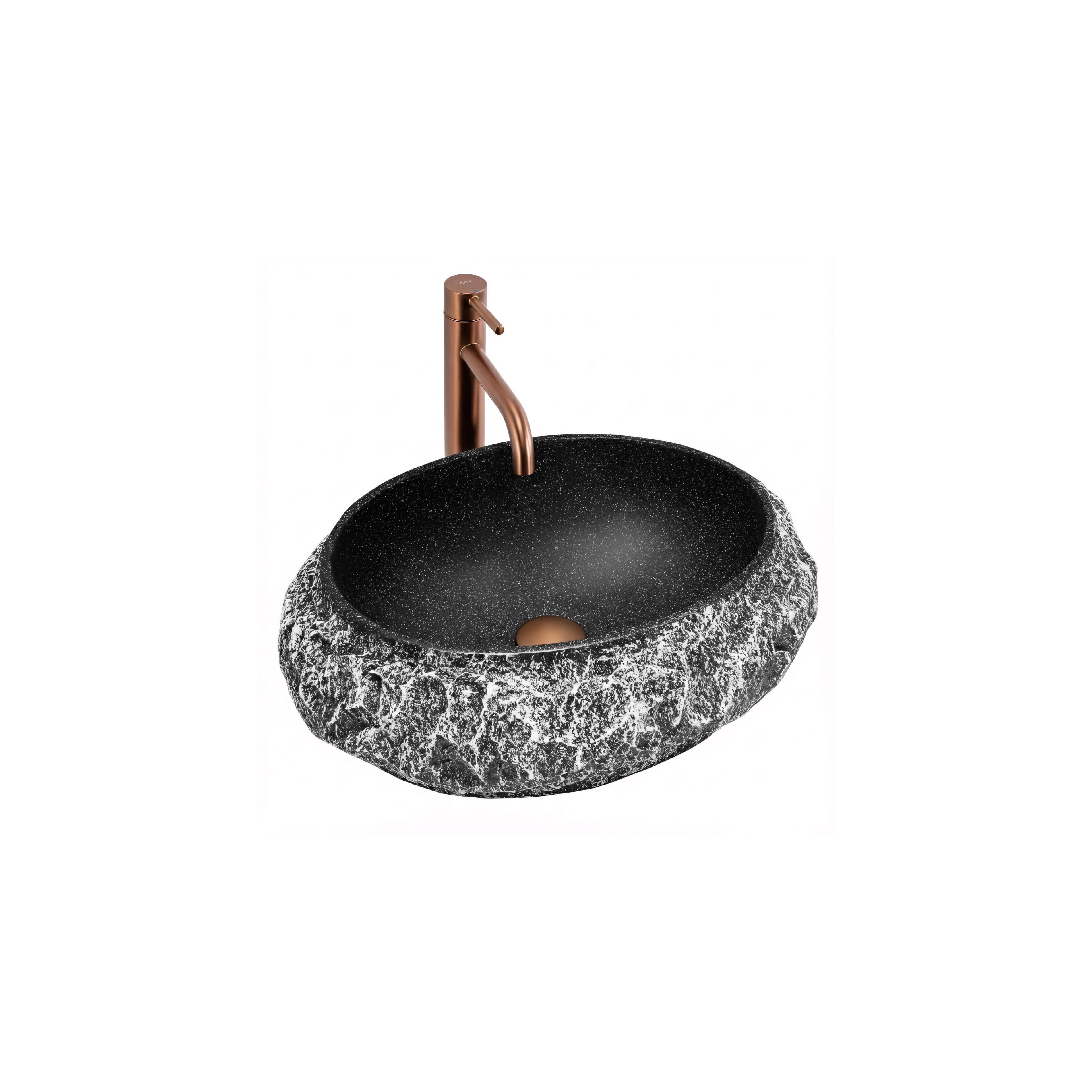 Countertop Basin Rea Mika Gabro Black