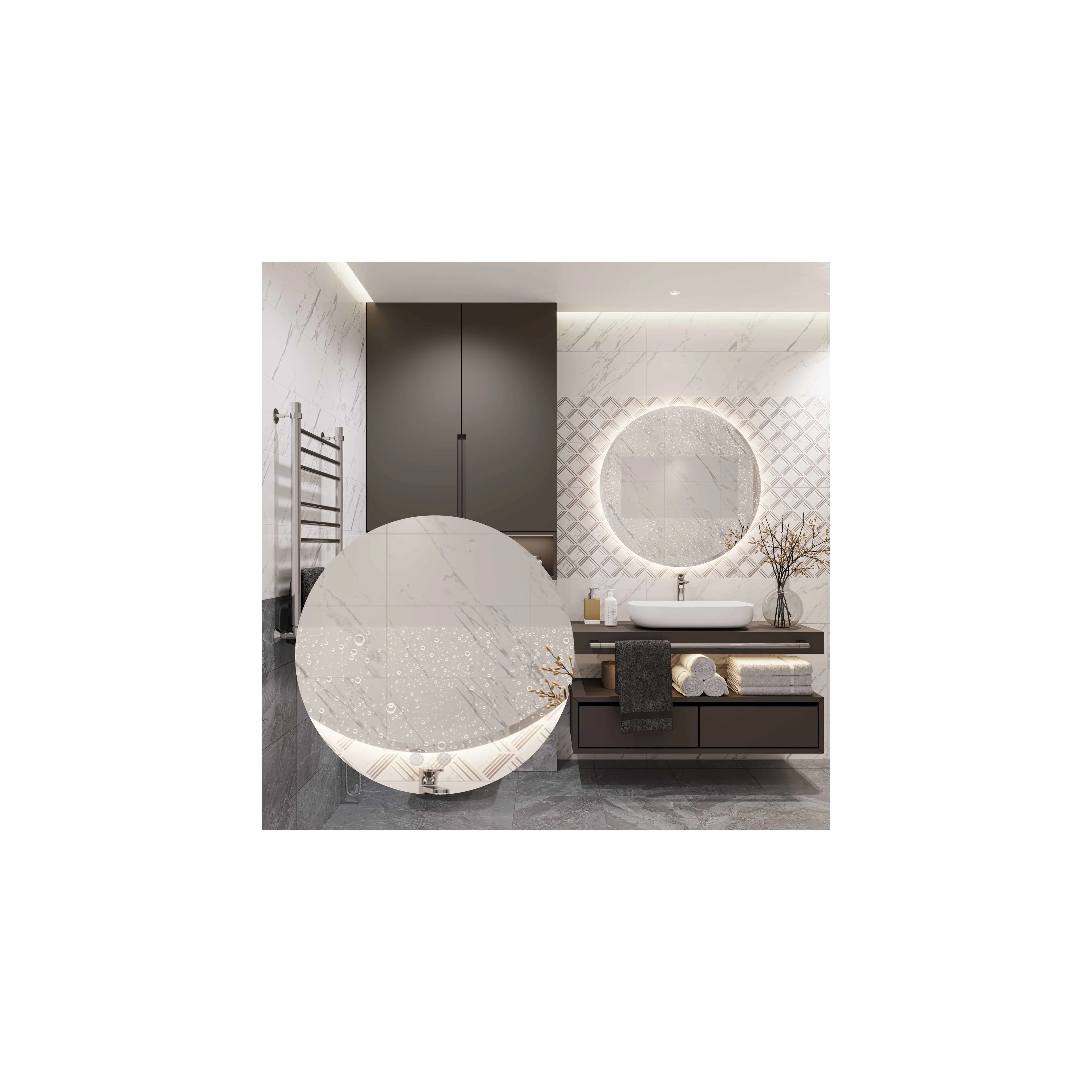 LUSTRO ŚCIENNE LED 60cm HZJ060