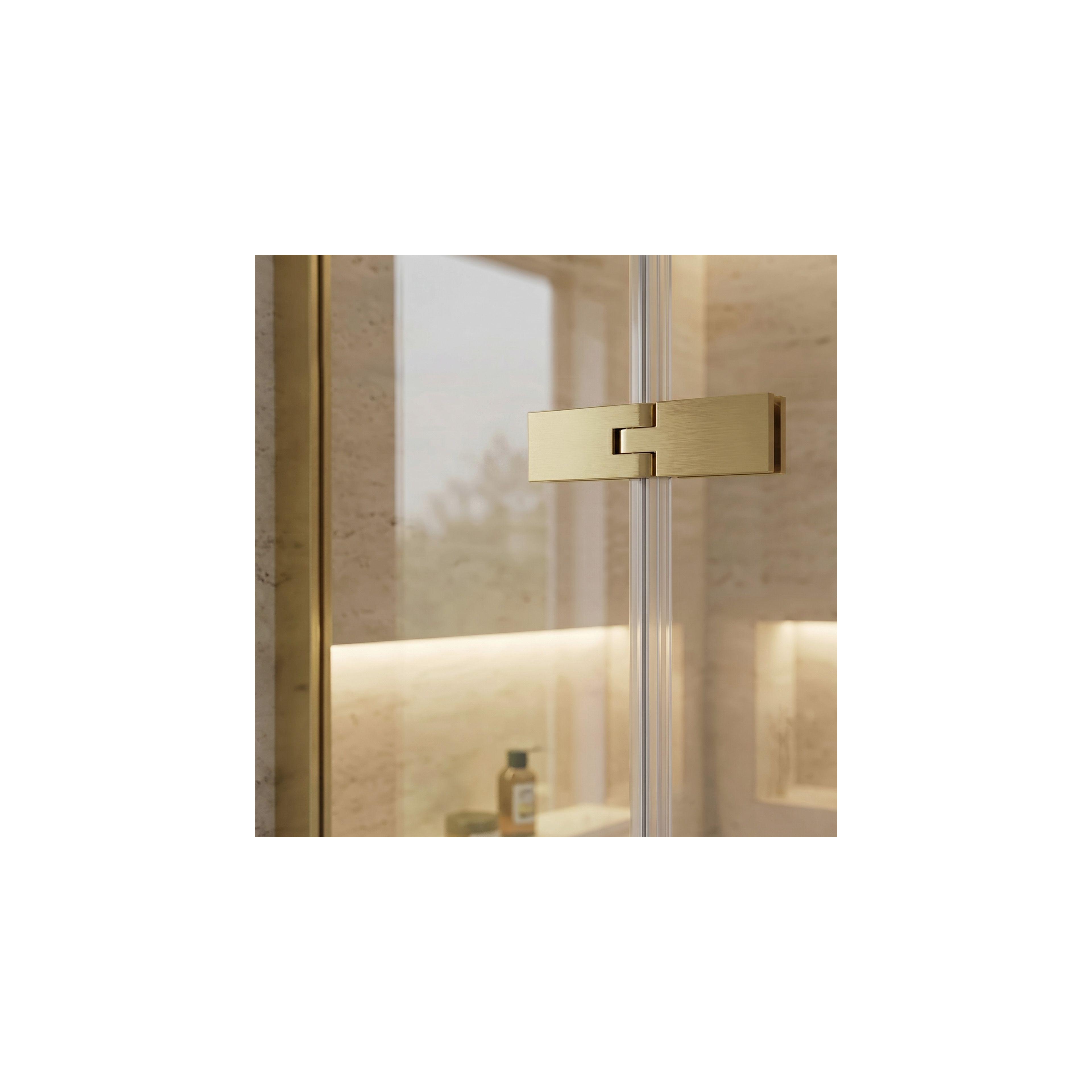 Duschkabin Rea Bruno 120x90 Brush Gold