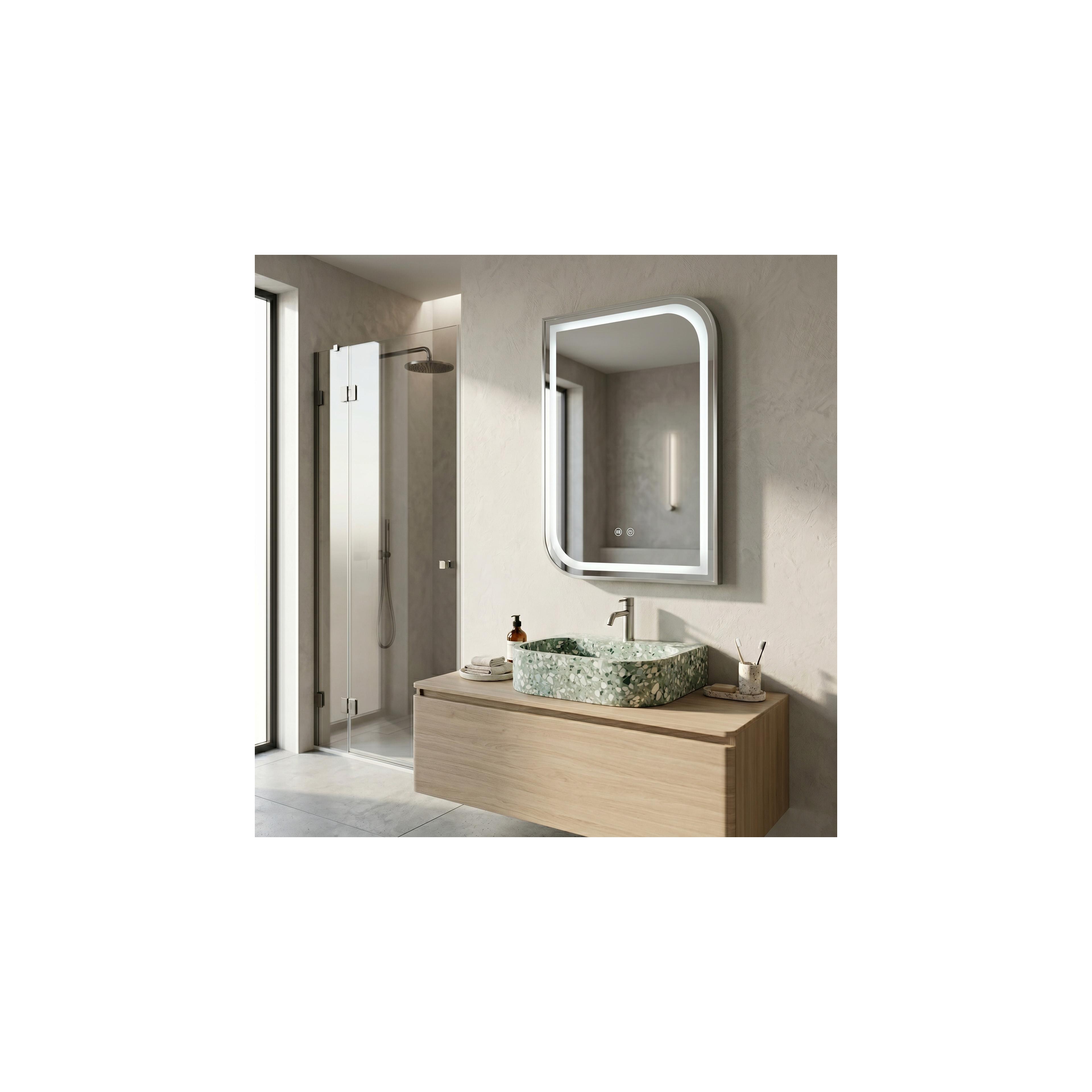 LED-VÄGGSPEGEL ZONE 70x50 BRUSH NICKEL