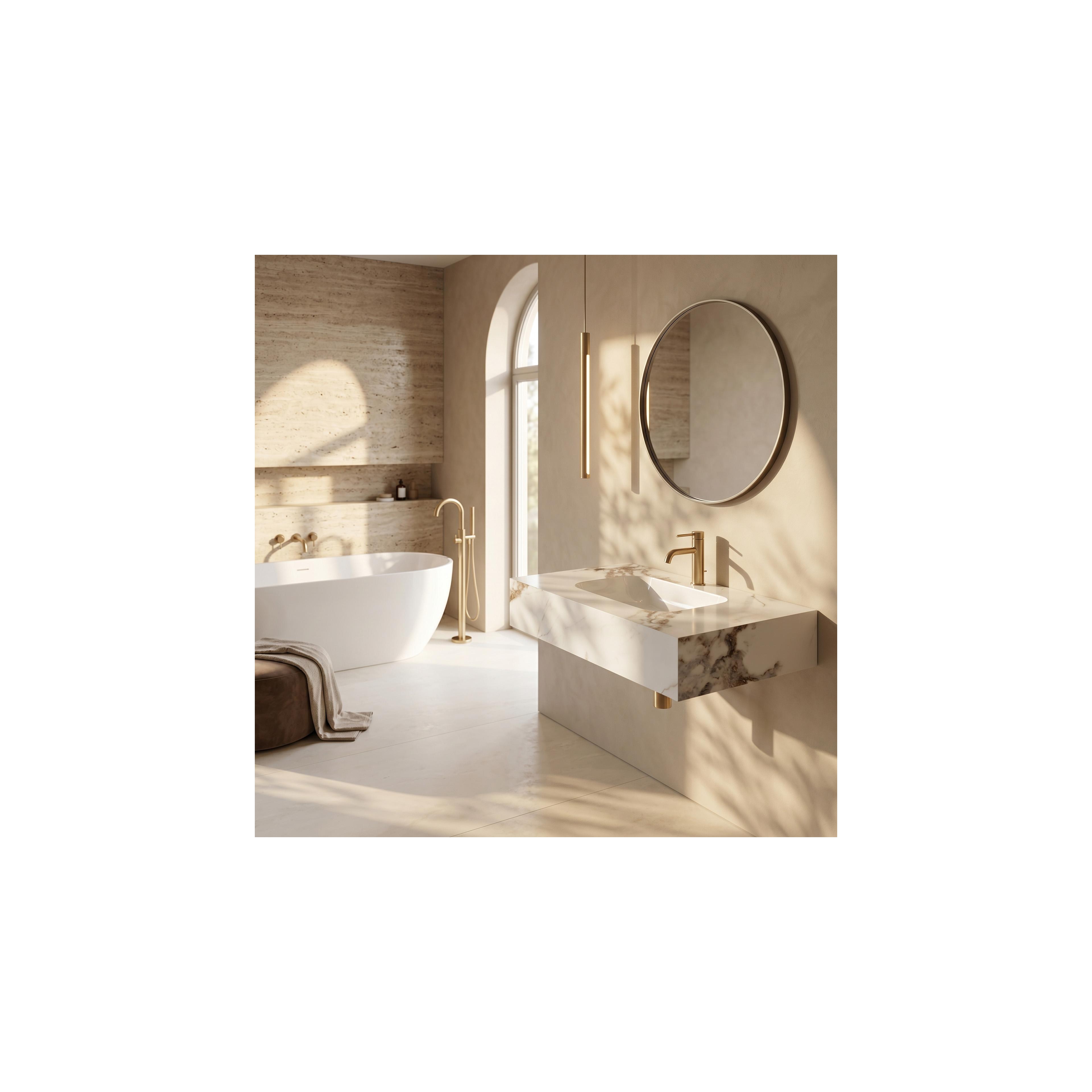 Lavabo suspendu Rea Aresa Cold Jade 80