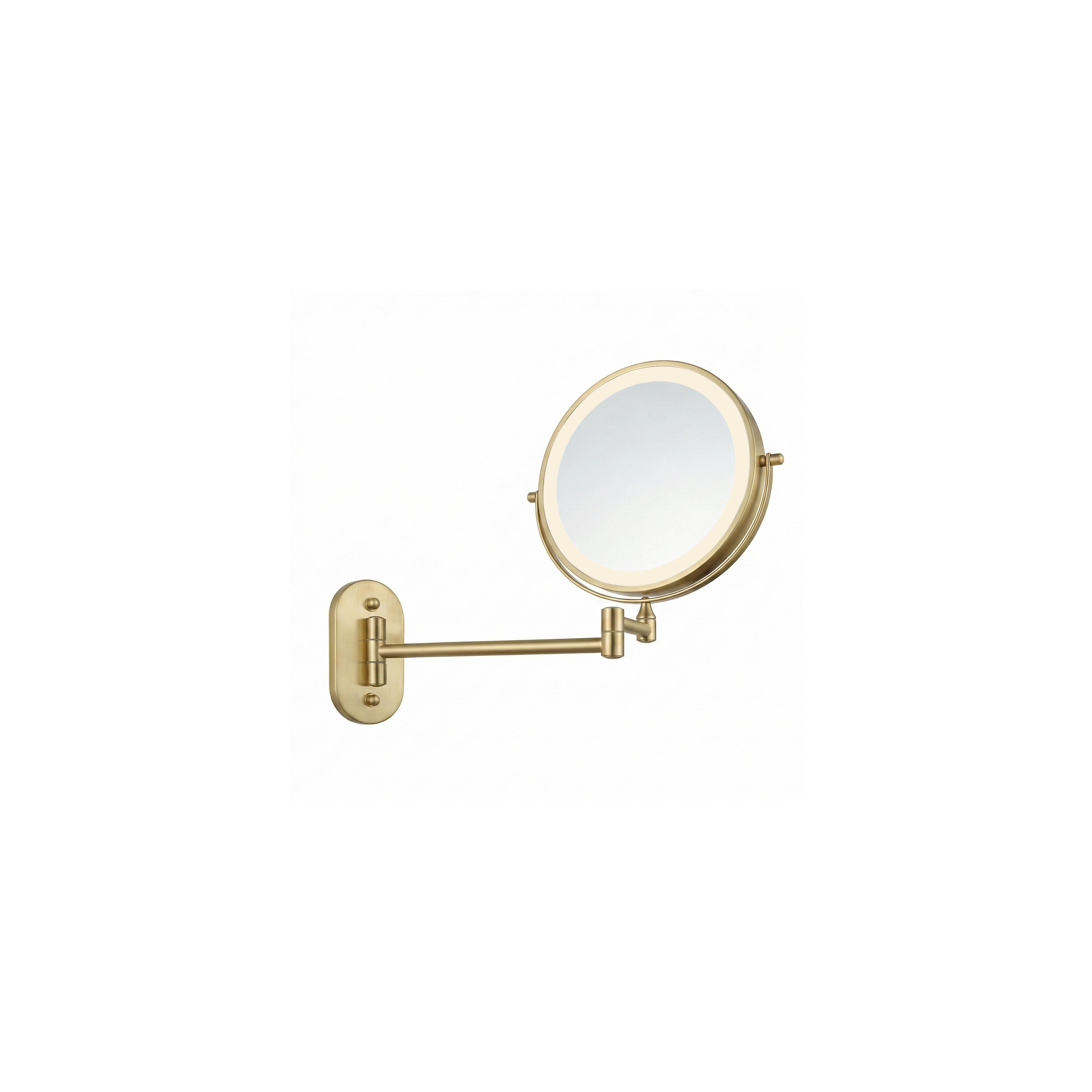 Miroir LED Glow Brush Gold