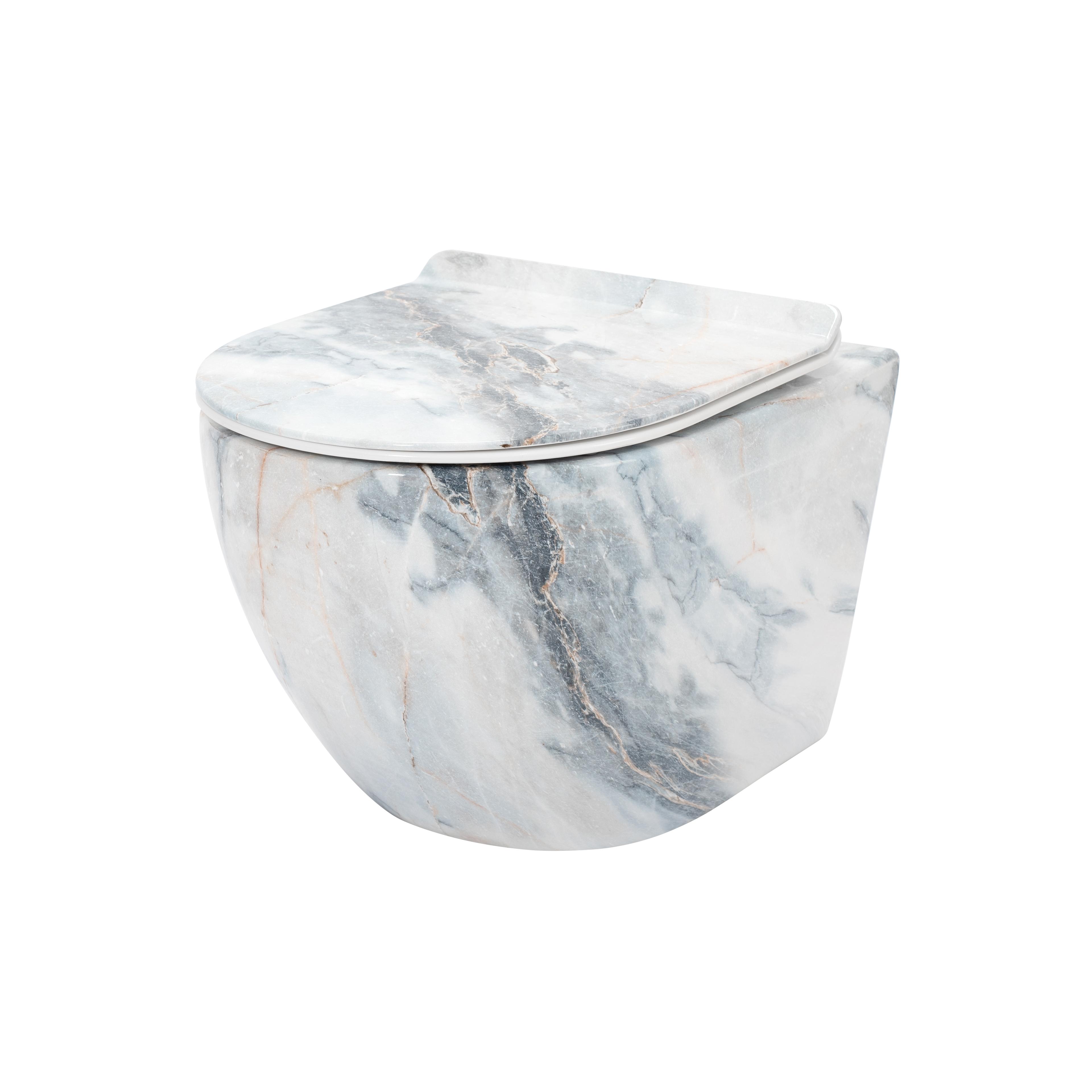 Тоалетна чиния Rea Carlos Slim Granit Shiny N