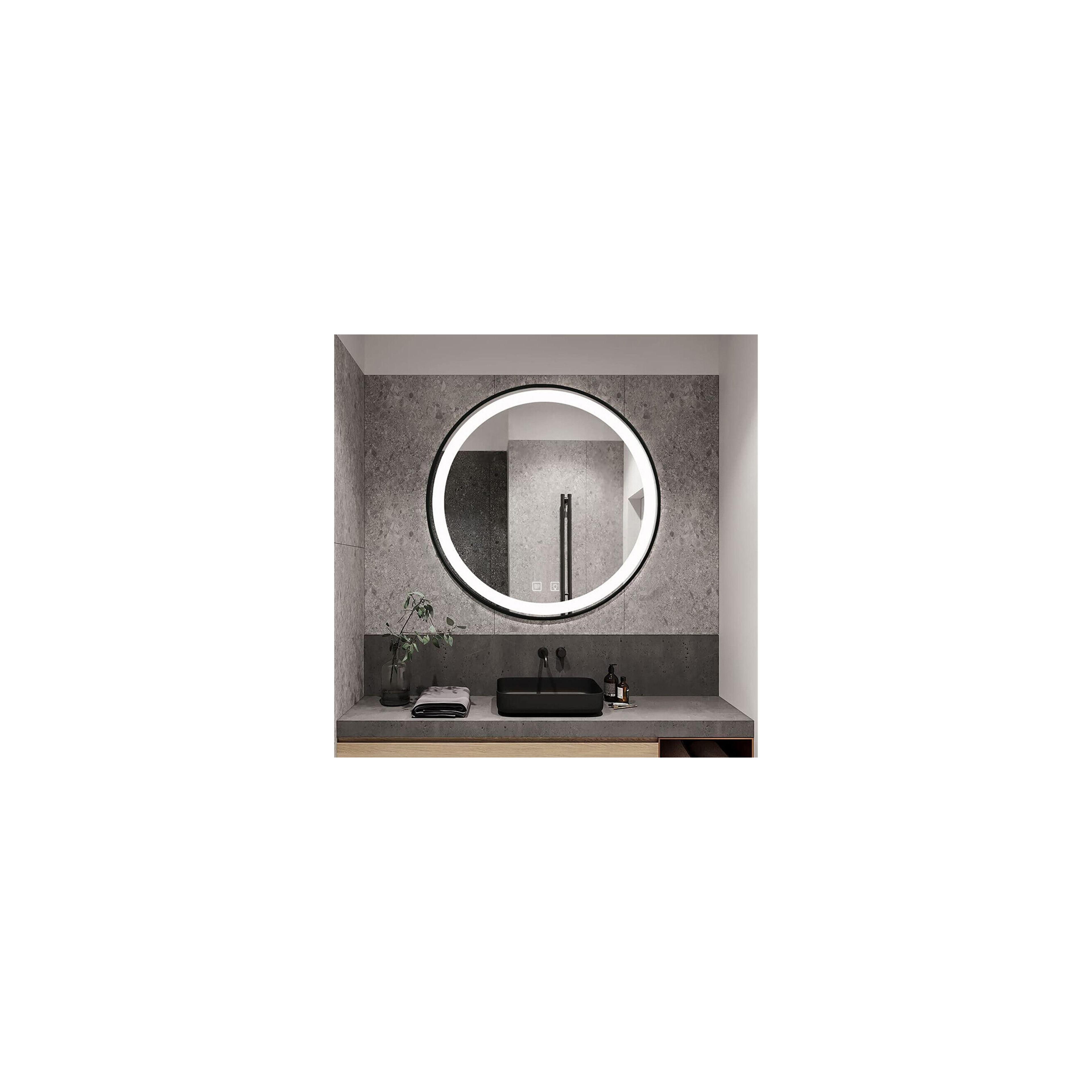 LED Tükör 50cm MMJ Black
