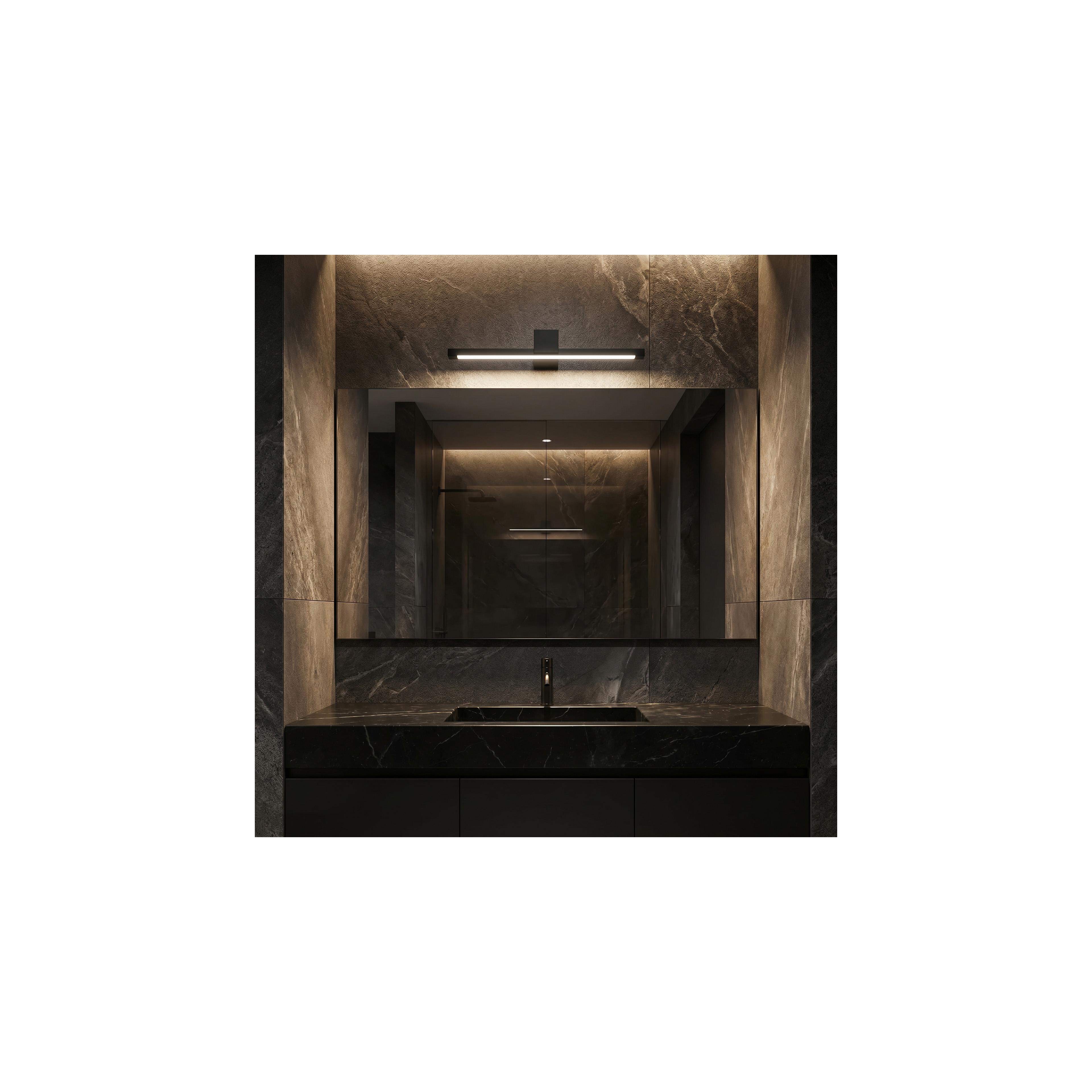 Bad LED-Wandleuchte SWE049-1W 40 cm Black
