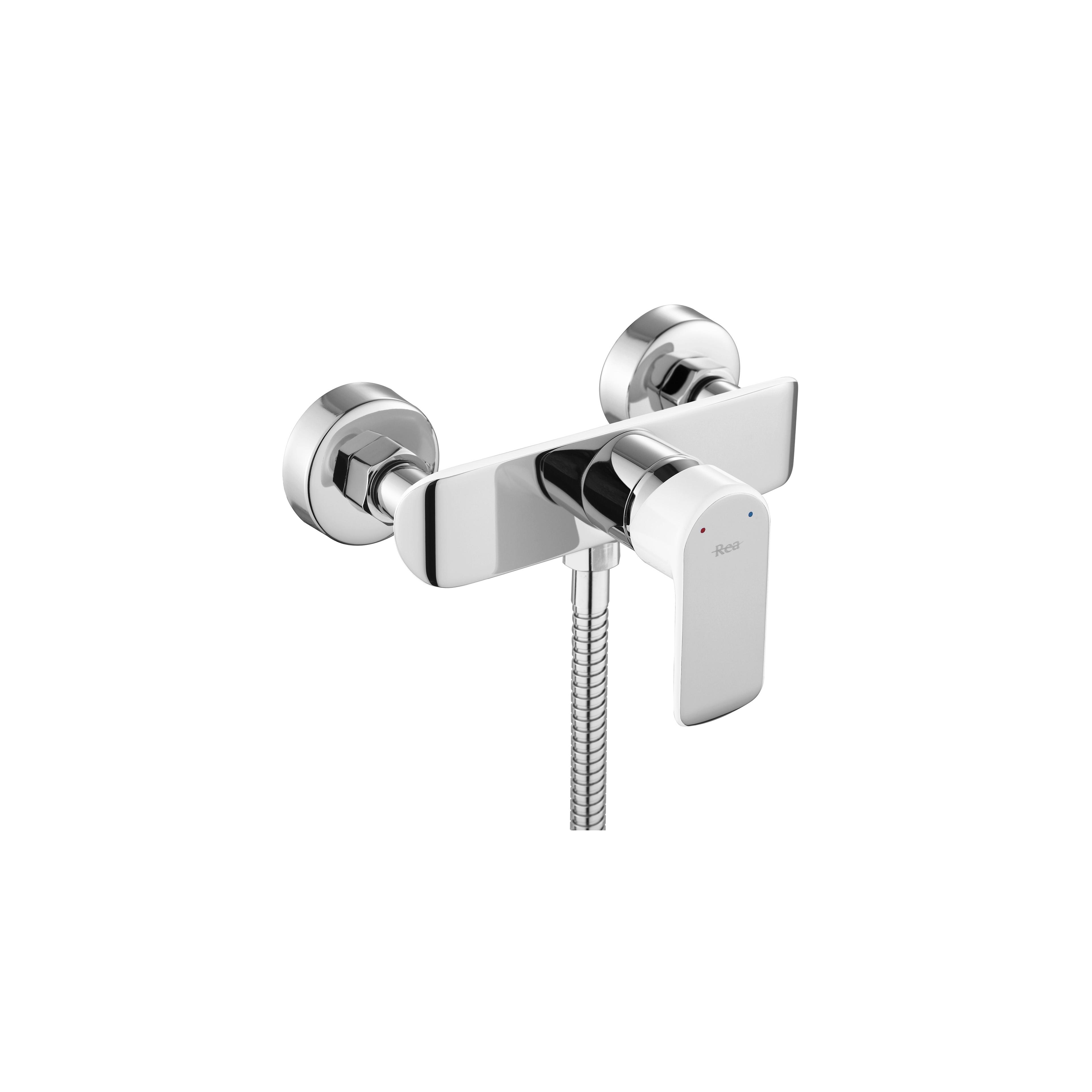 Robinet de douche REA Bloom blanc chrome