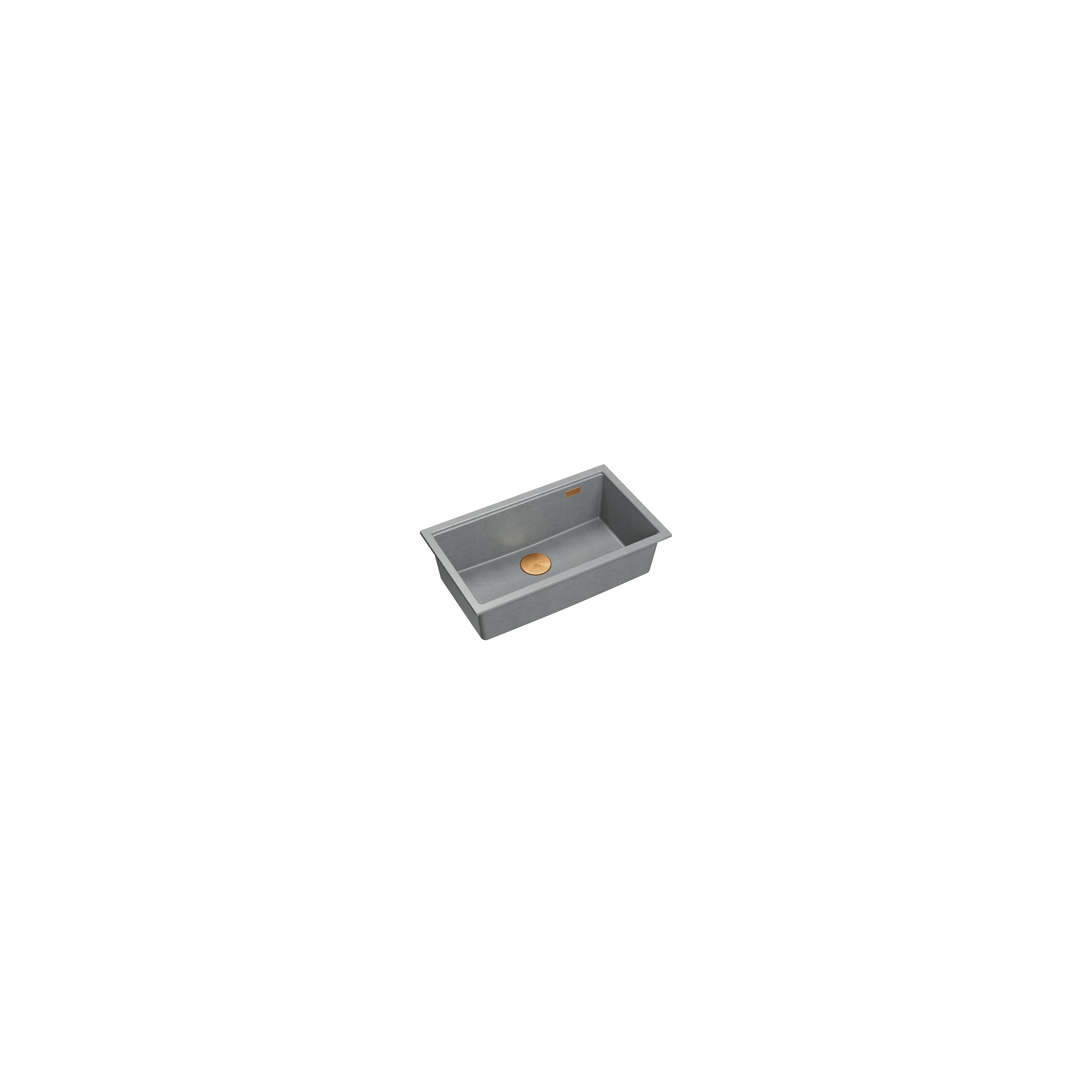гранитна мивка Logan 110 Grey Metallic