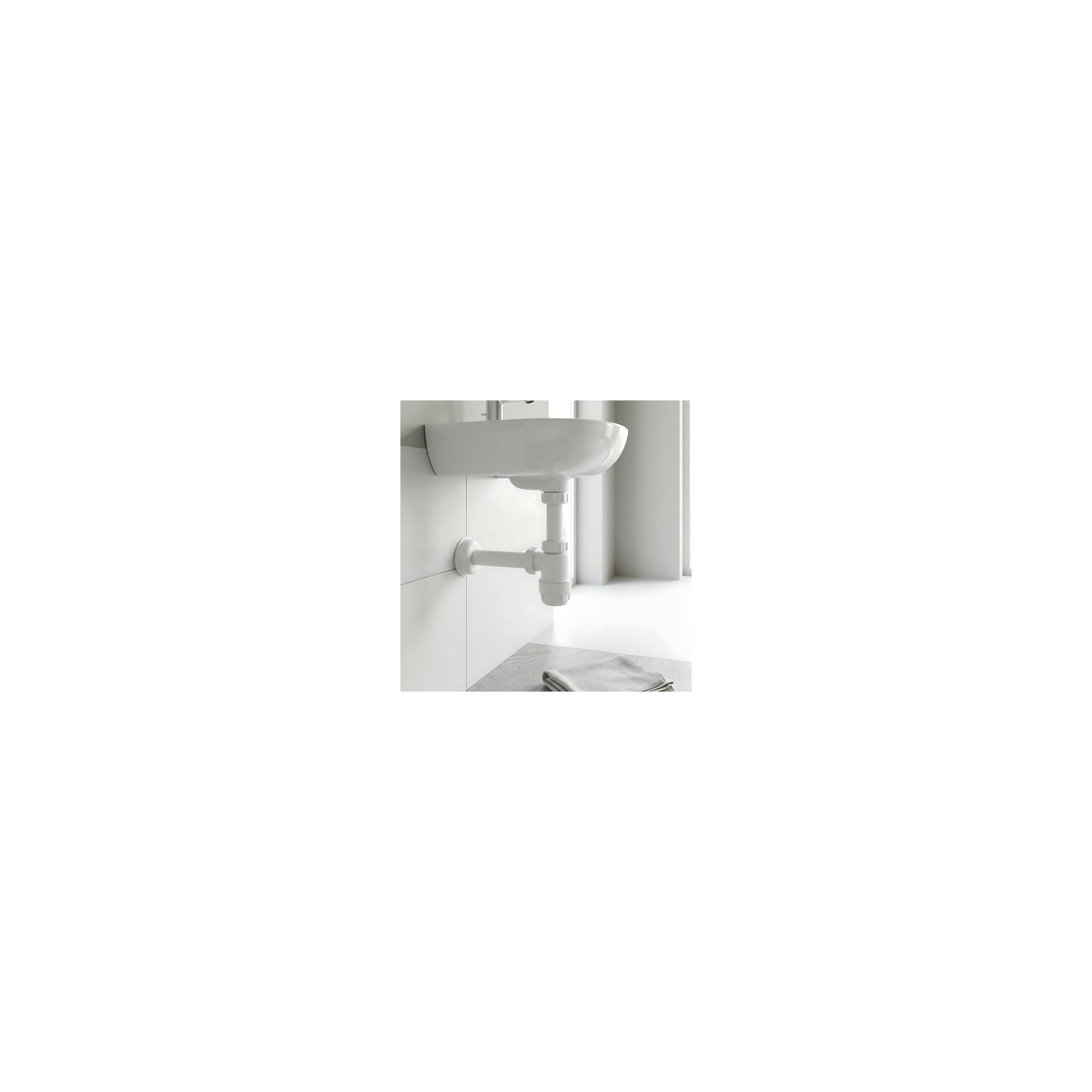 Siphon de lavabo HC2 White
