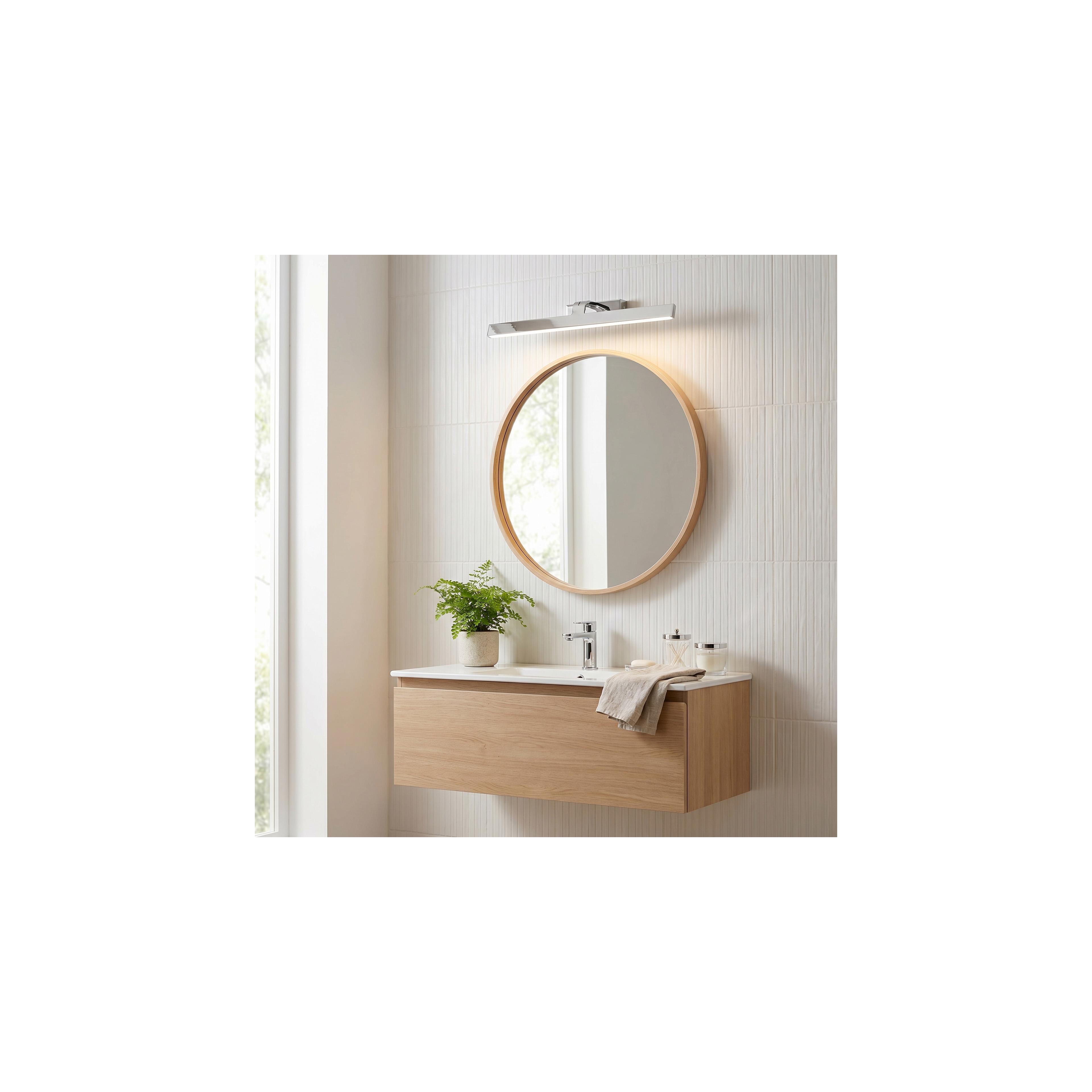 Kopalniška stenska LED svetilka SWE002-1W 58cm CHROME