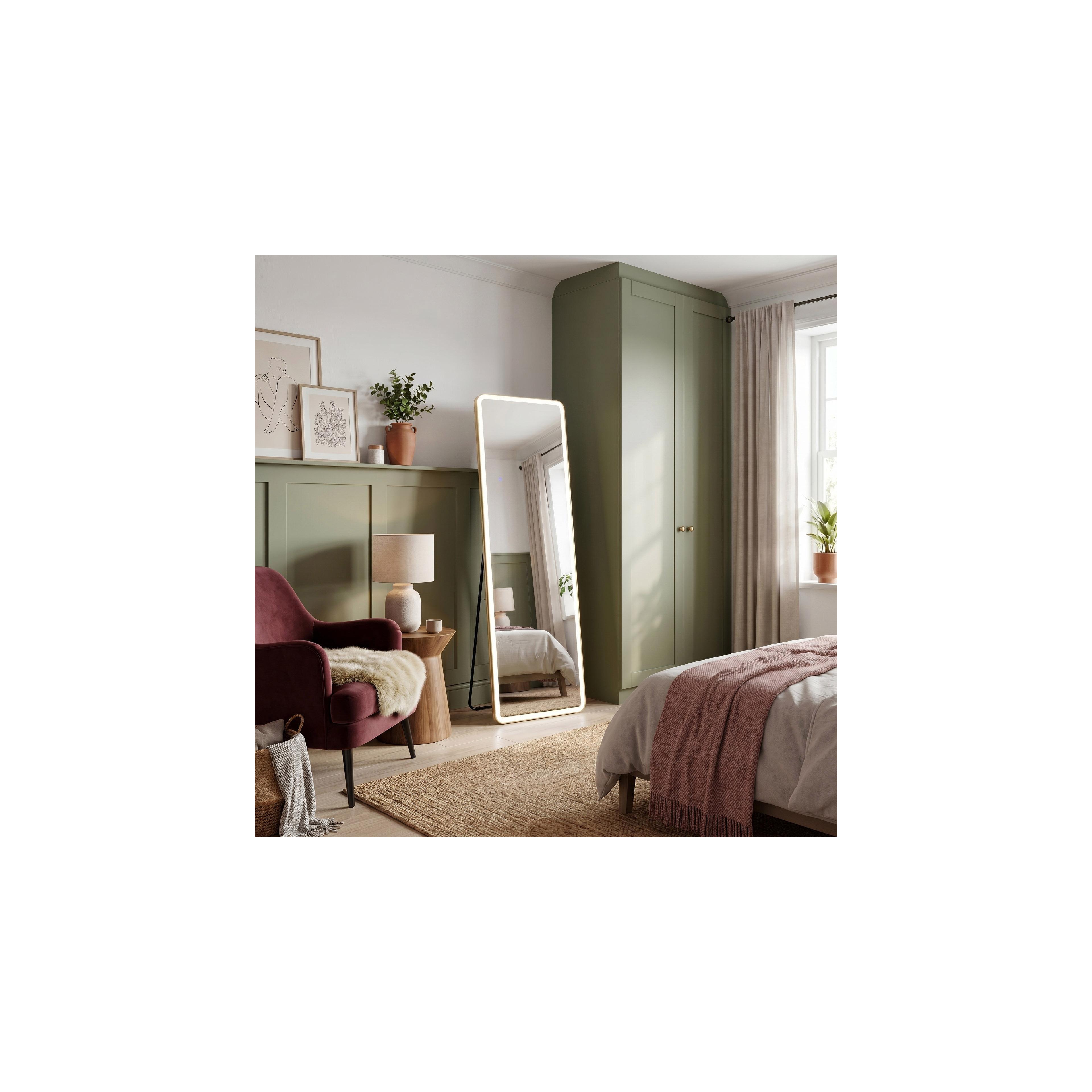 LED-SPEGEL Classico 50x160cm Brush Gold