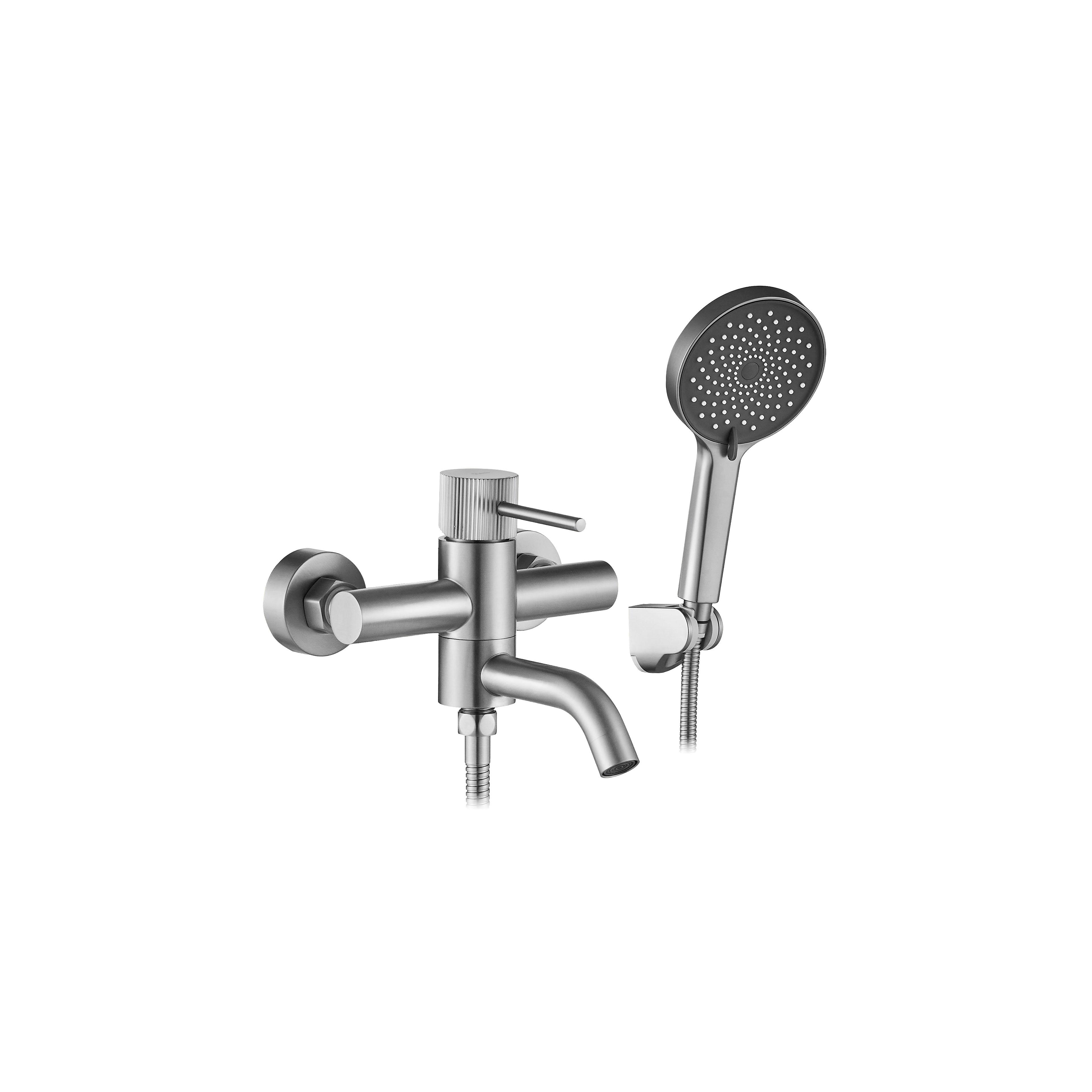 Fürdőkád csaptelep Rea Lungo Stripe Brush Nickel