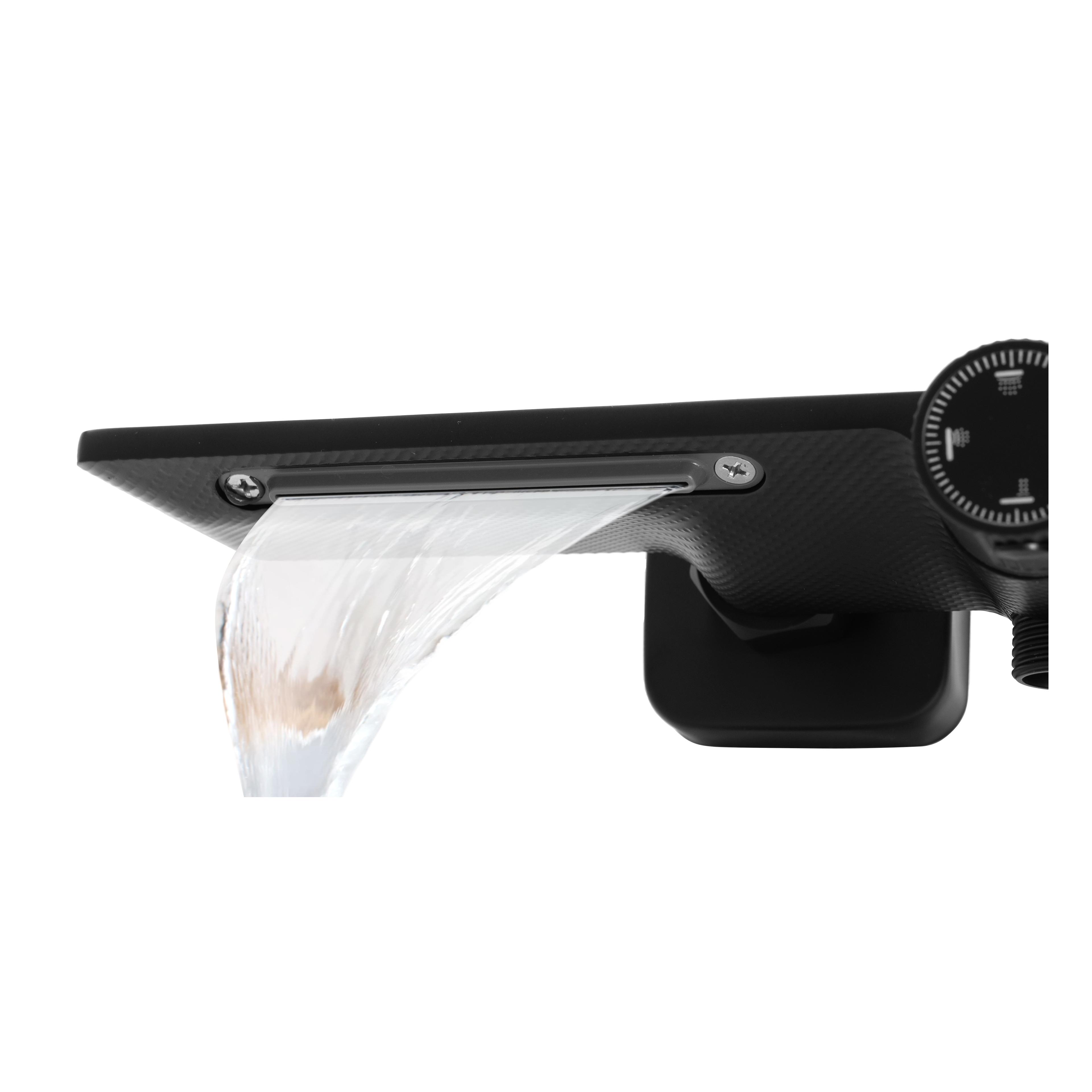 Shower set REA HELIX Black