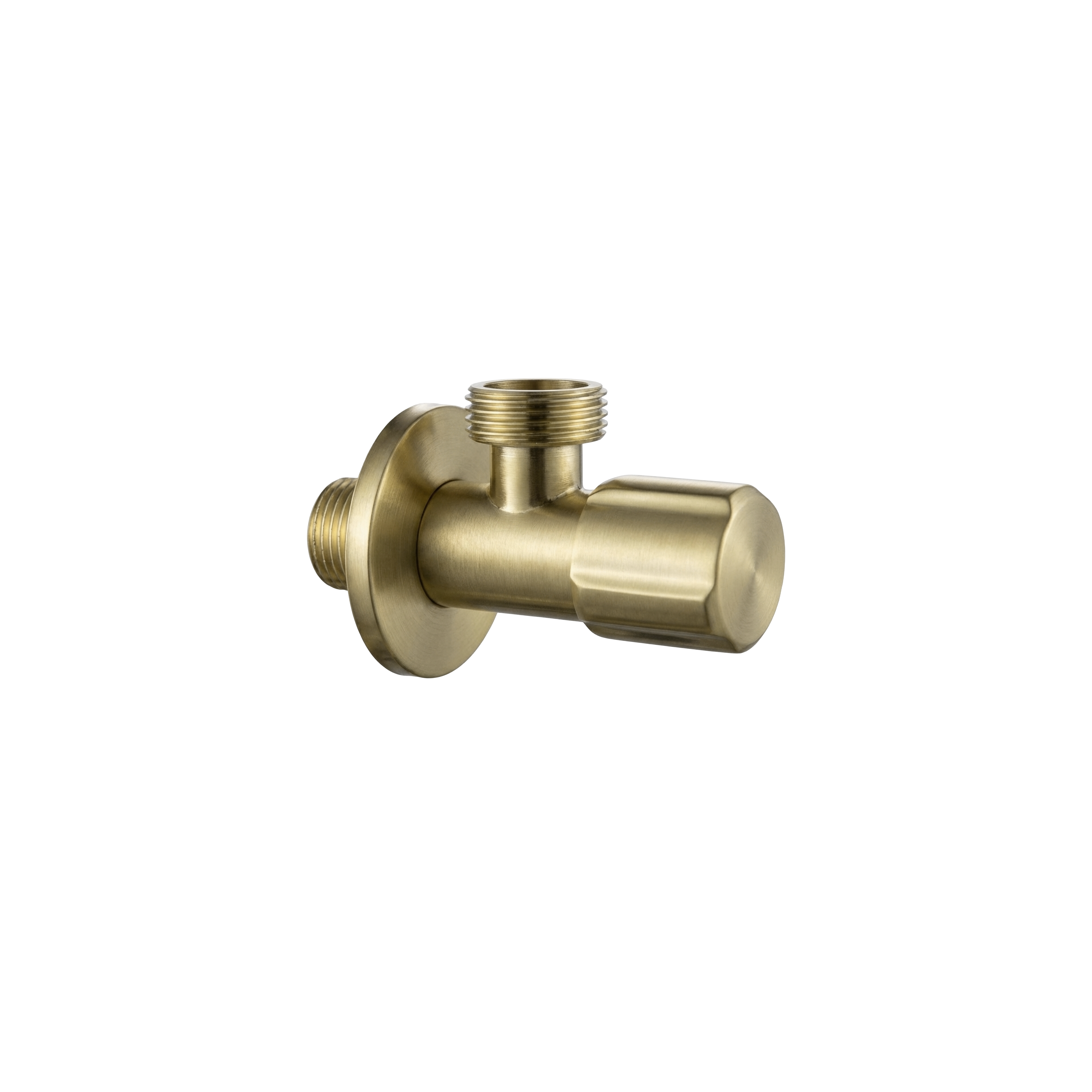 Robinet d’angle 02 1/2" x 3/4" Brush Gold