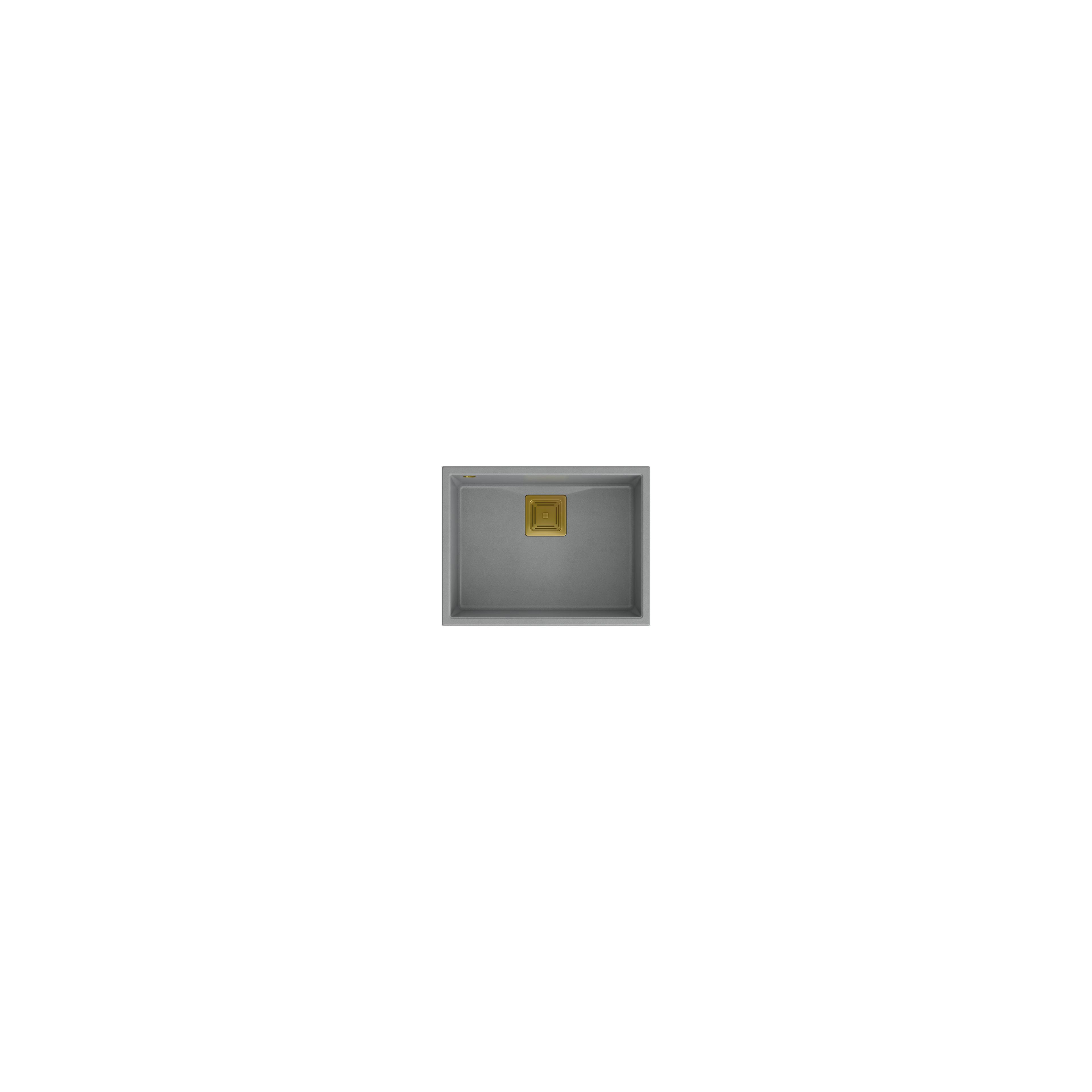 granitový drez DAVID 50 Grey  Metallic