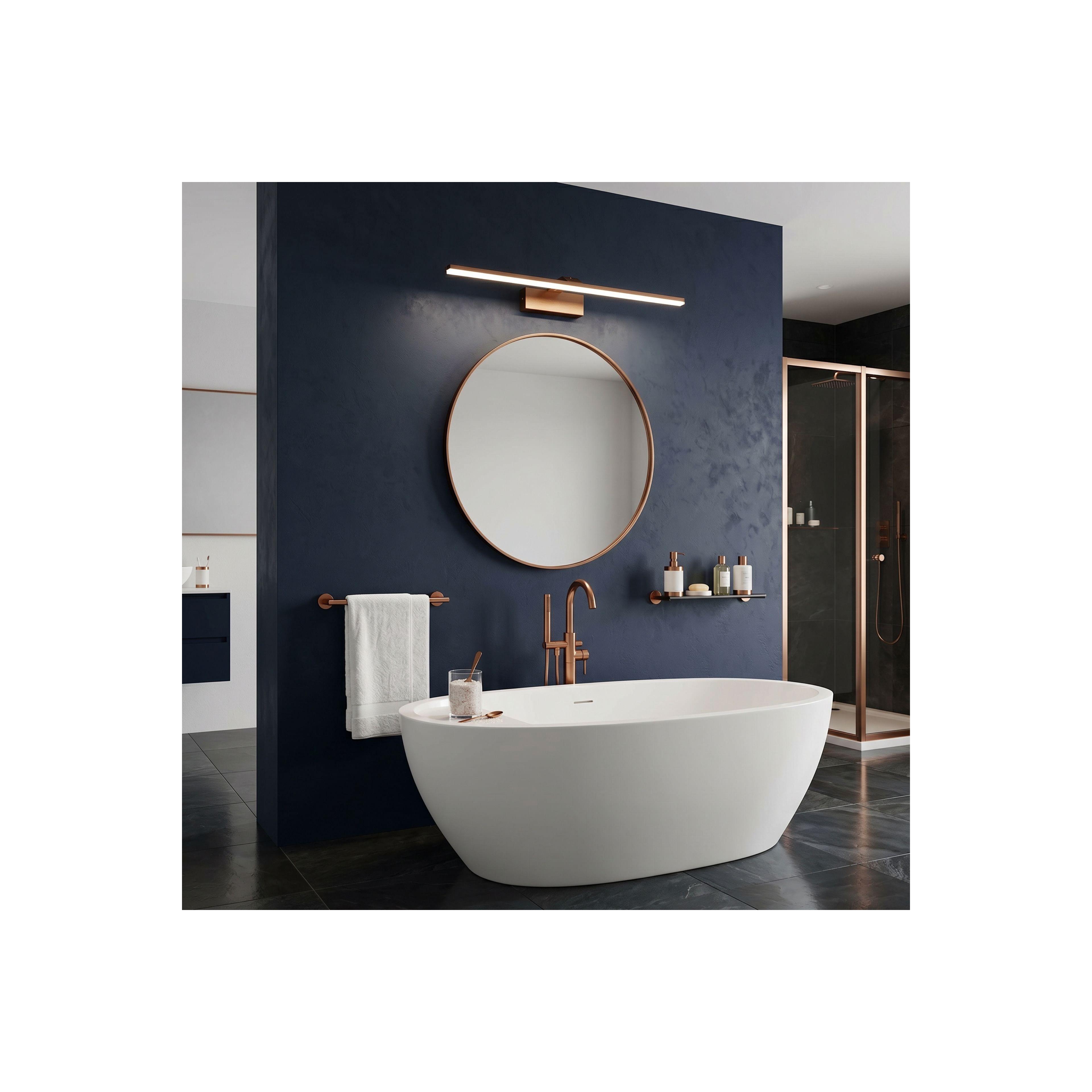 Vannitoa seina LED-valgusti SWE014-1W 58cm BRUSH COPPER