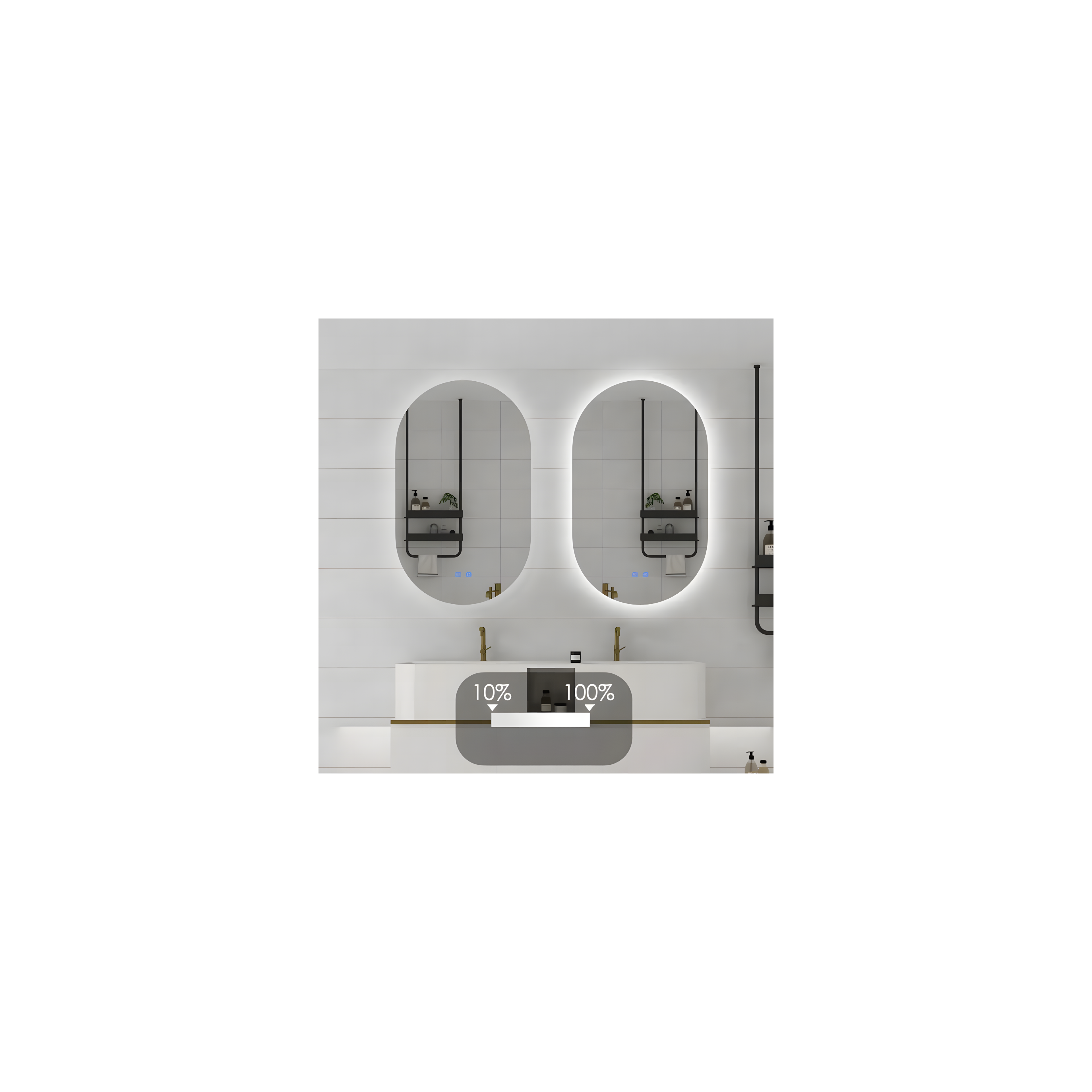 Miroir LED 50x80cm S027