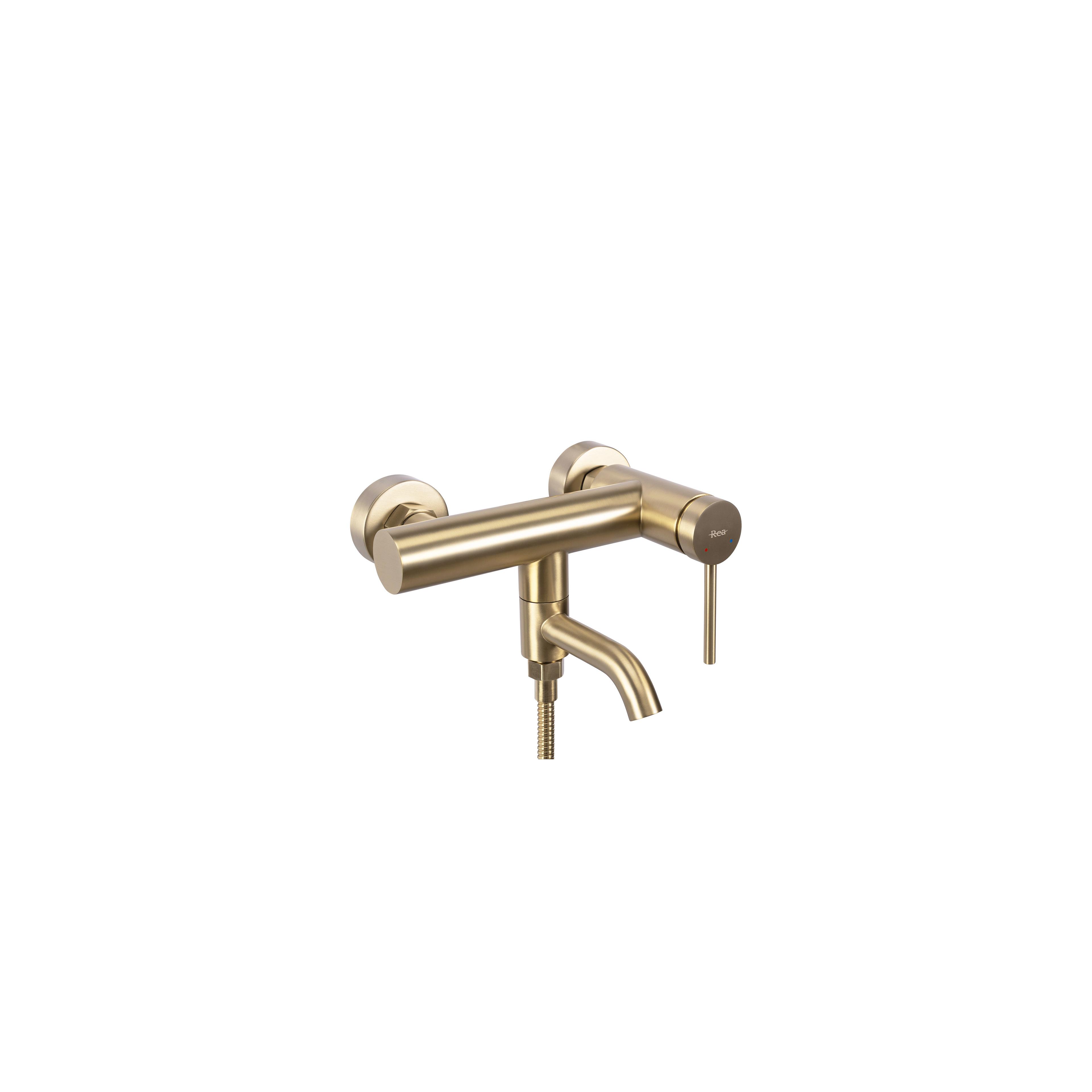 Смесител за вана Rea Clif Brush Gold