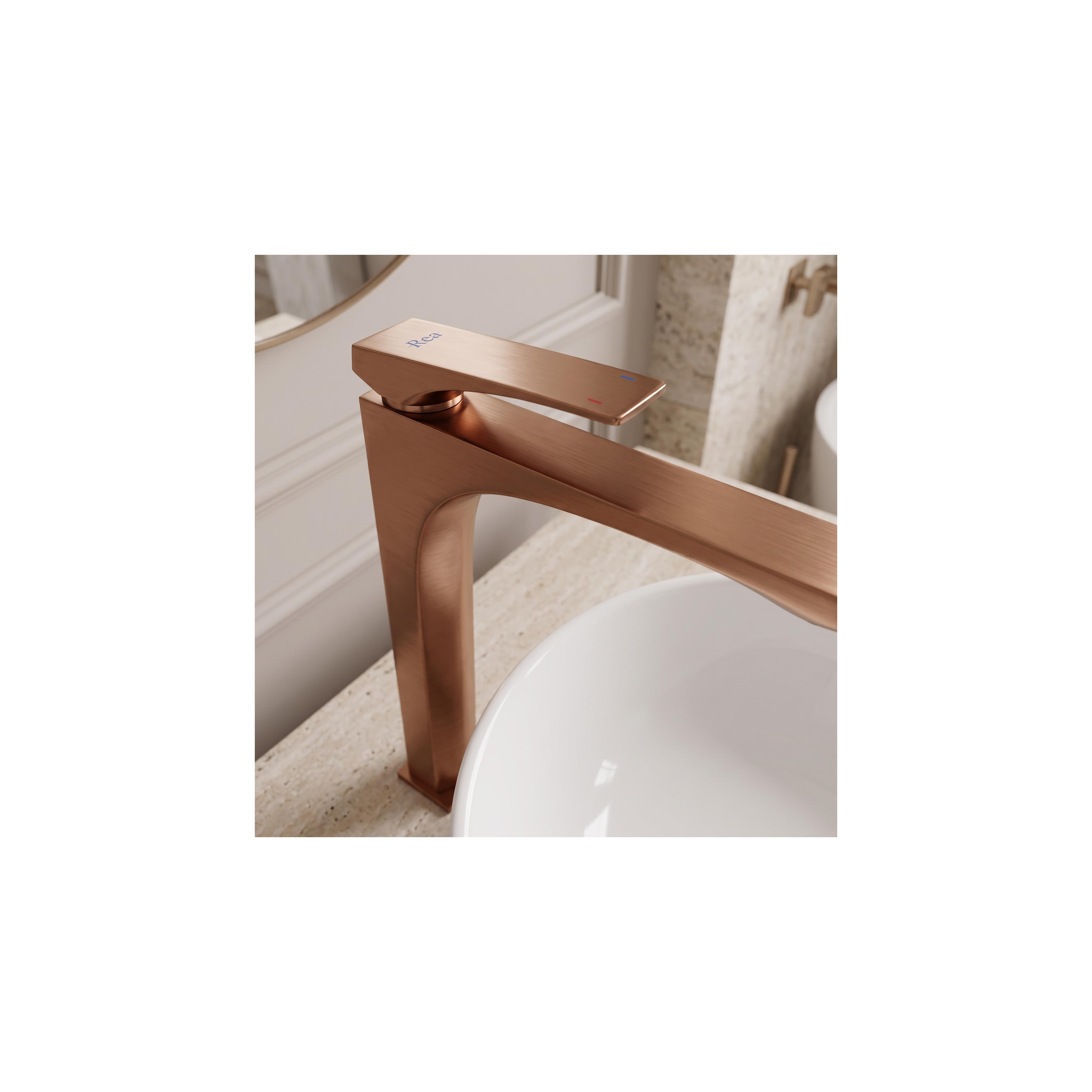 Bathroom faucet PREMIUM Rea Joe Brush Copper High