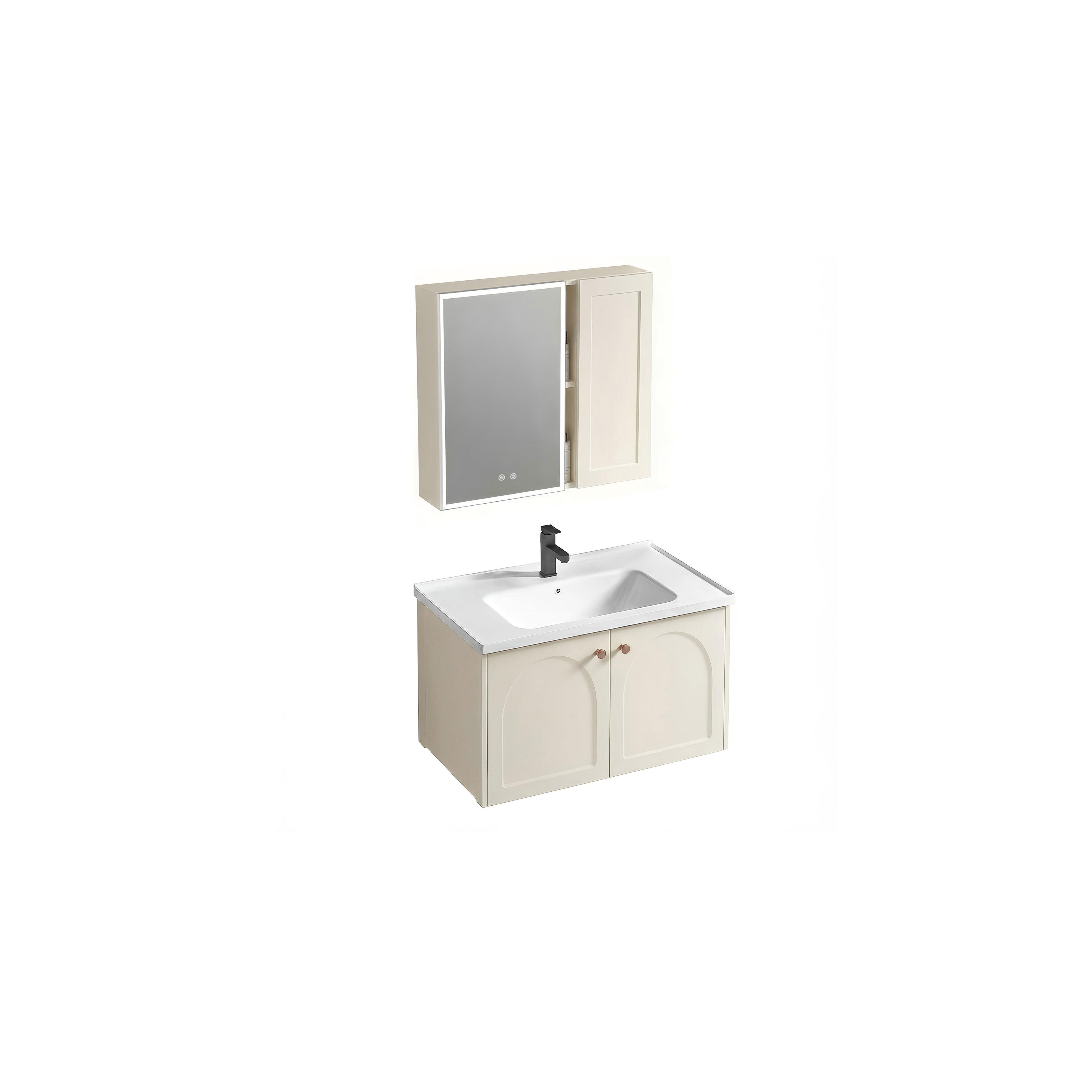 Bathroom furniture set with washbasin Denver 60cm Creme