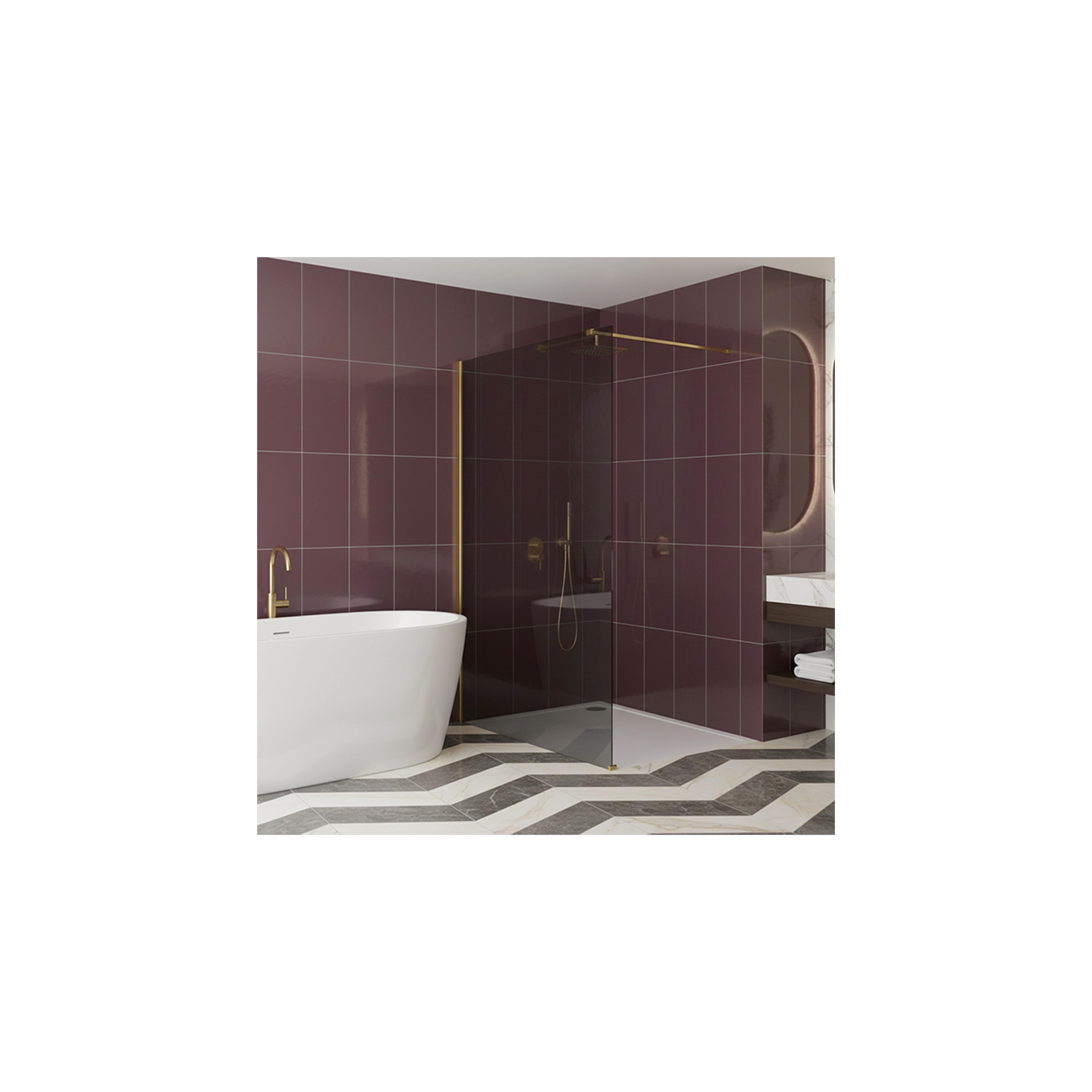 Paroi de douche Rea Flexi Grey / Gold 100