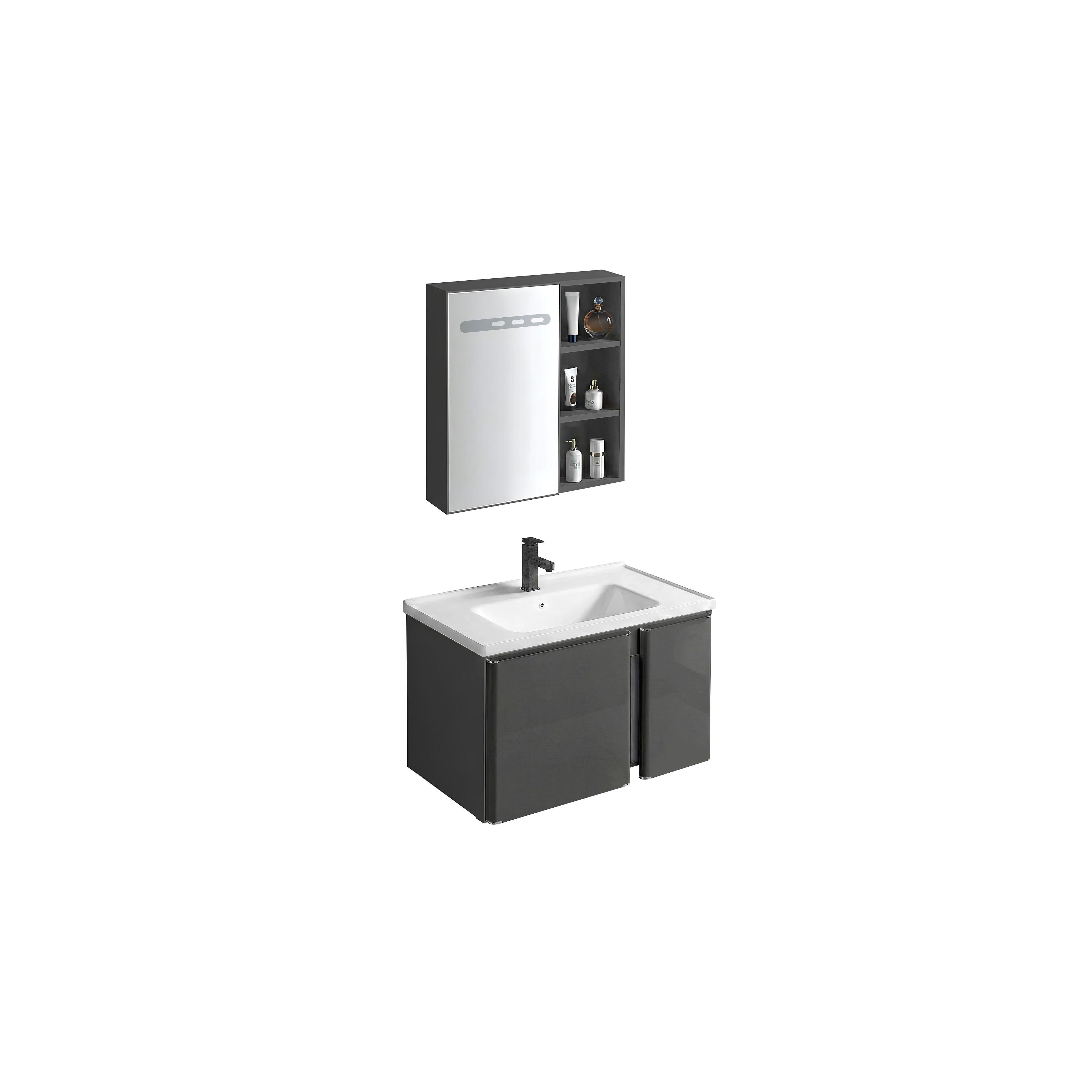 Bathroom furniture set with washbasin Tula 60cm Grey