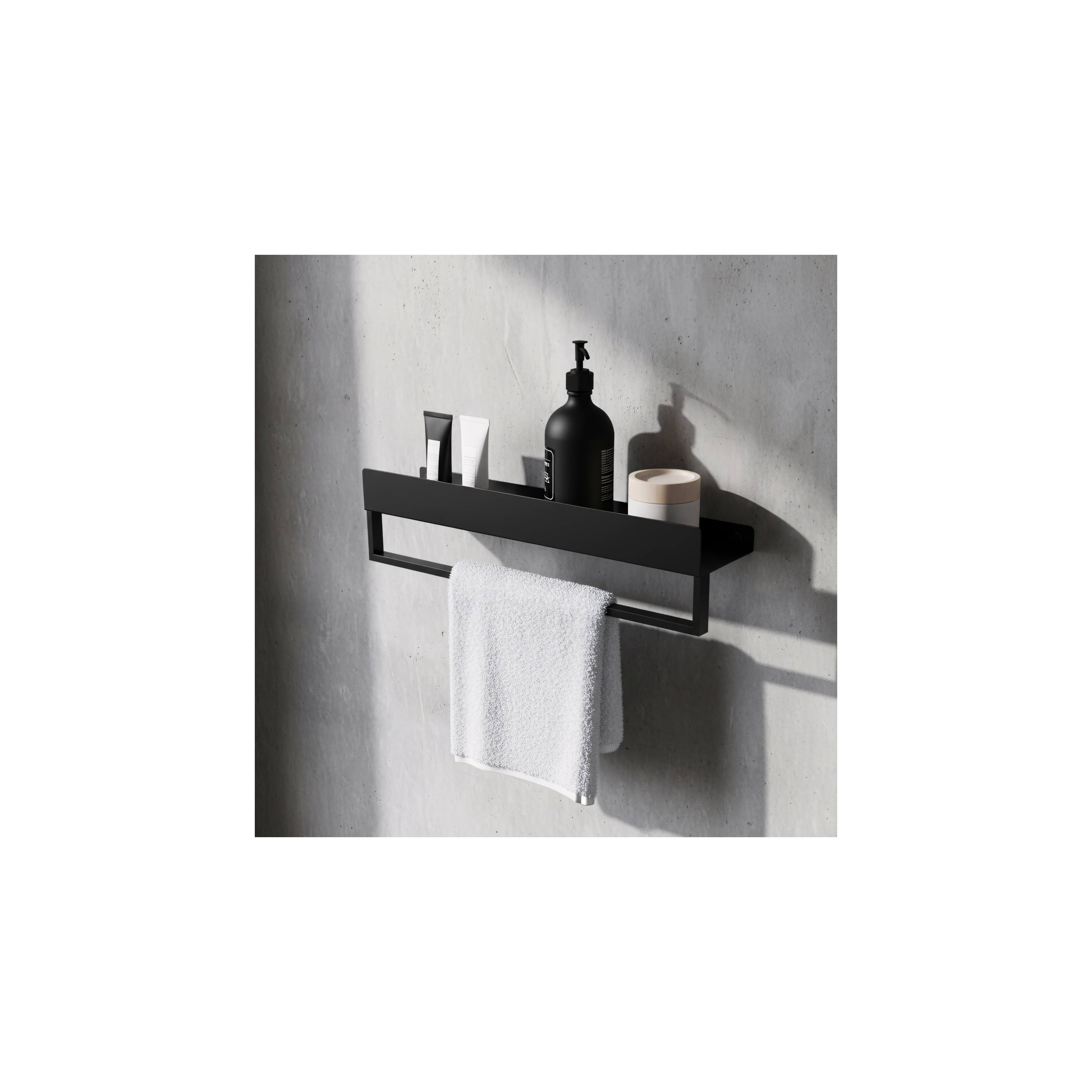 Estante de baño SF01 45cm black matt