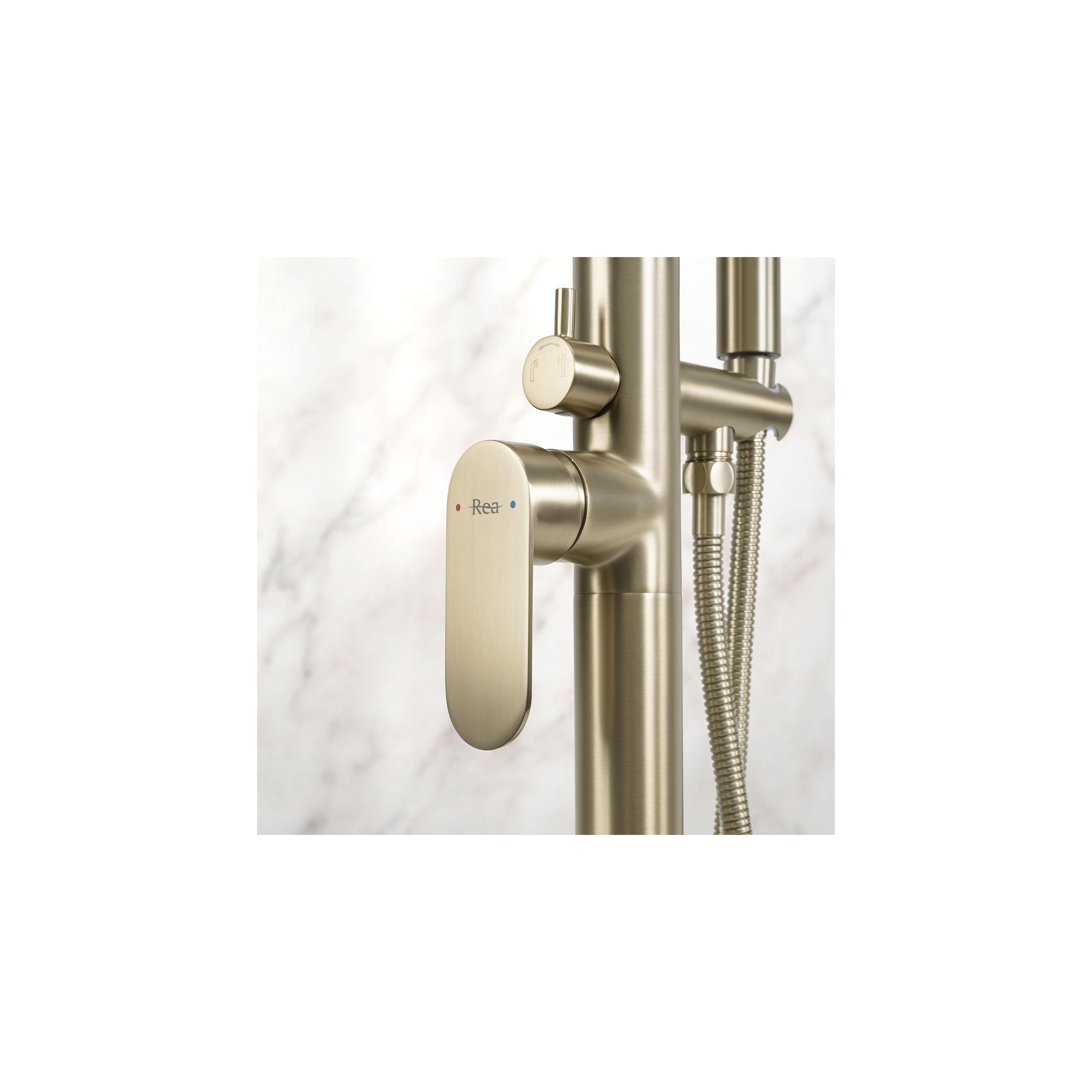 Samostojeća pipa Rea Logan Brush Gold