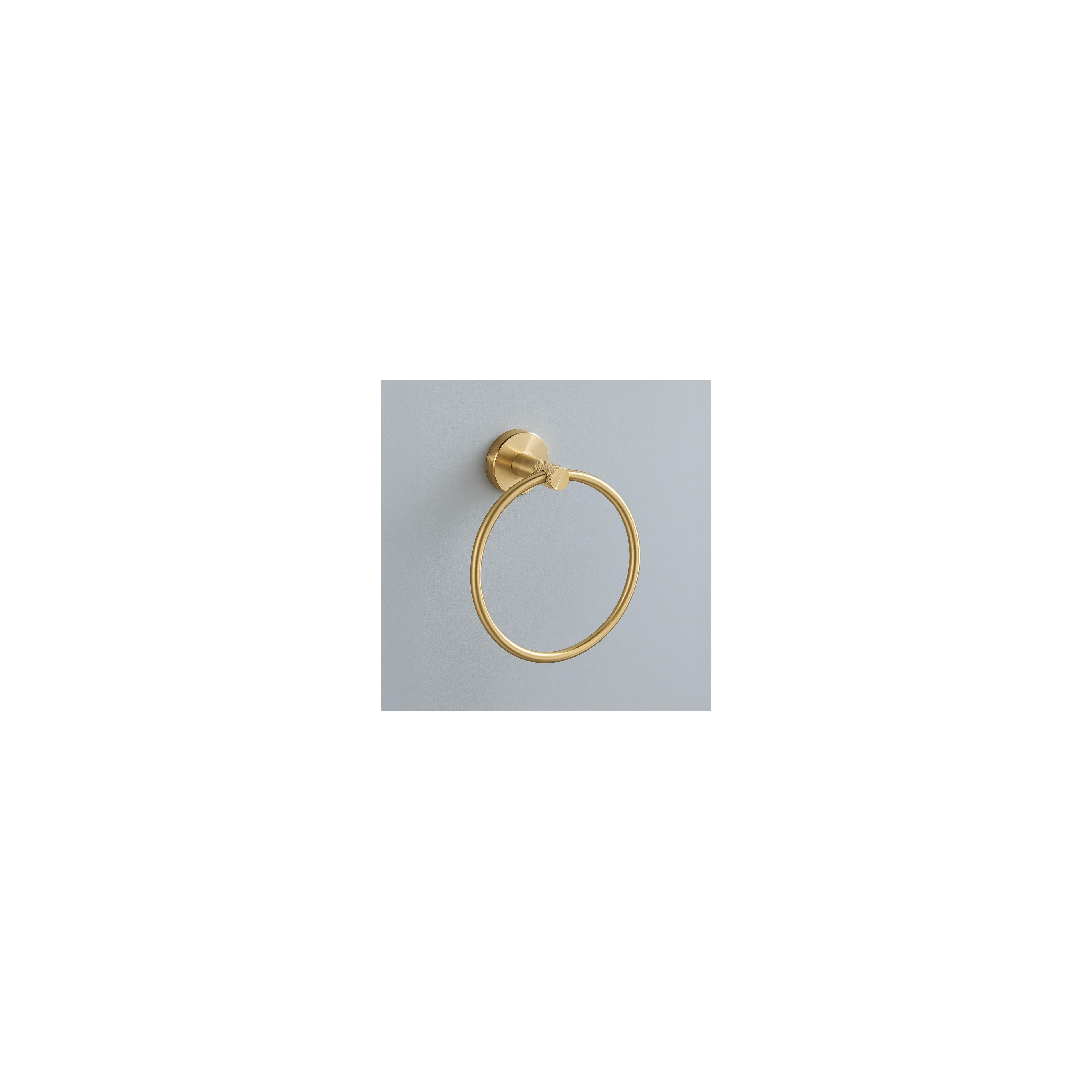 Cuier de baie Ring 6610 Modern Brush Gold