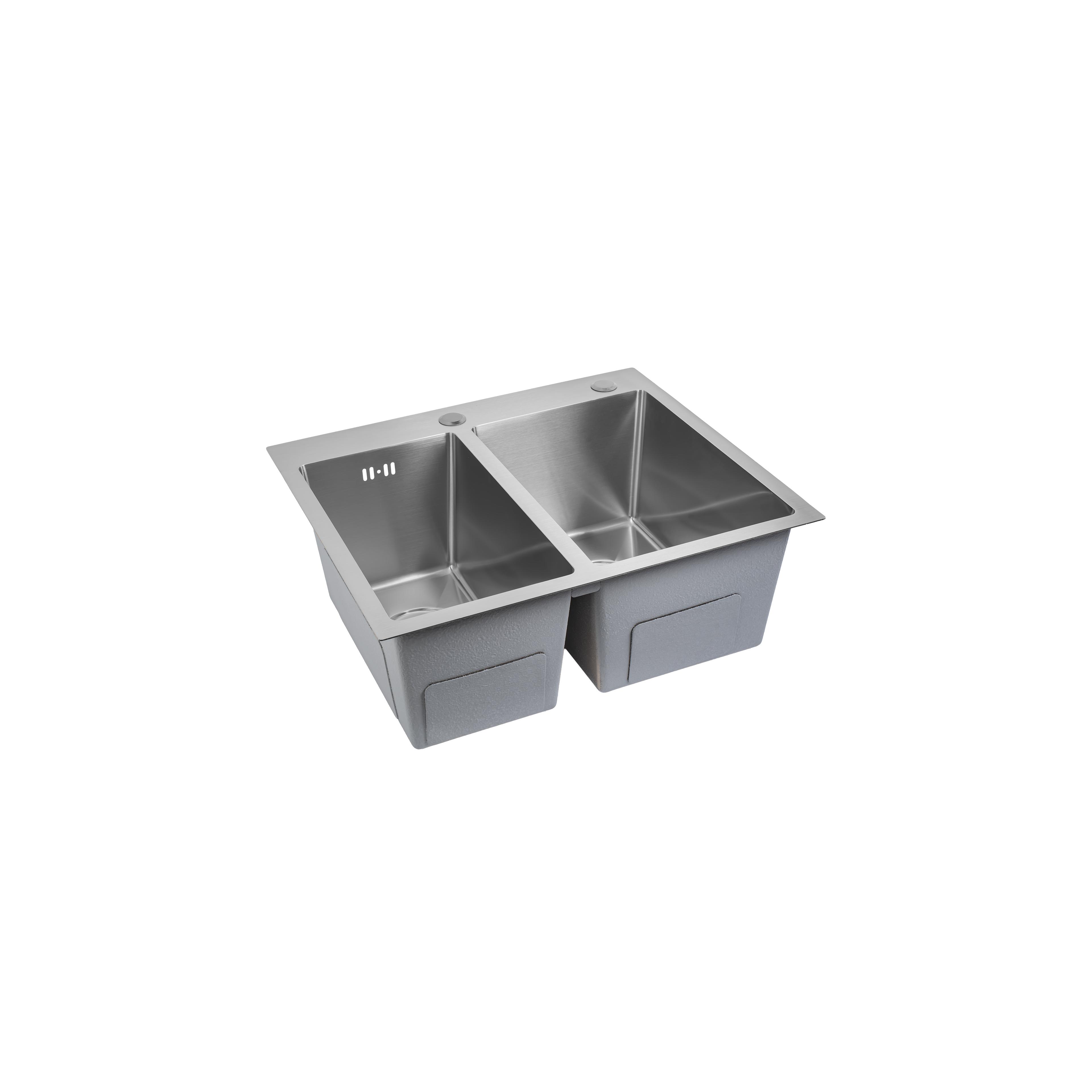 Plieninė kriauklė Toby BRUSH STEEL