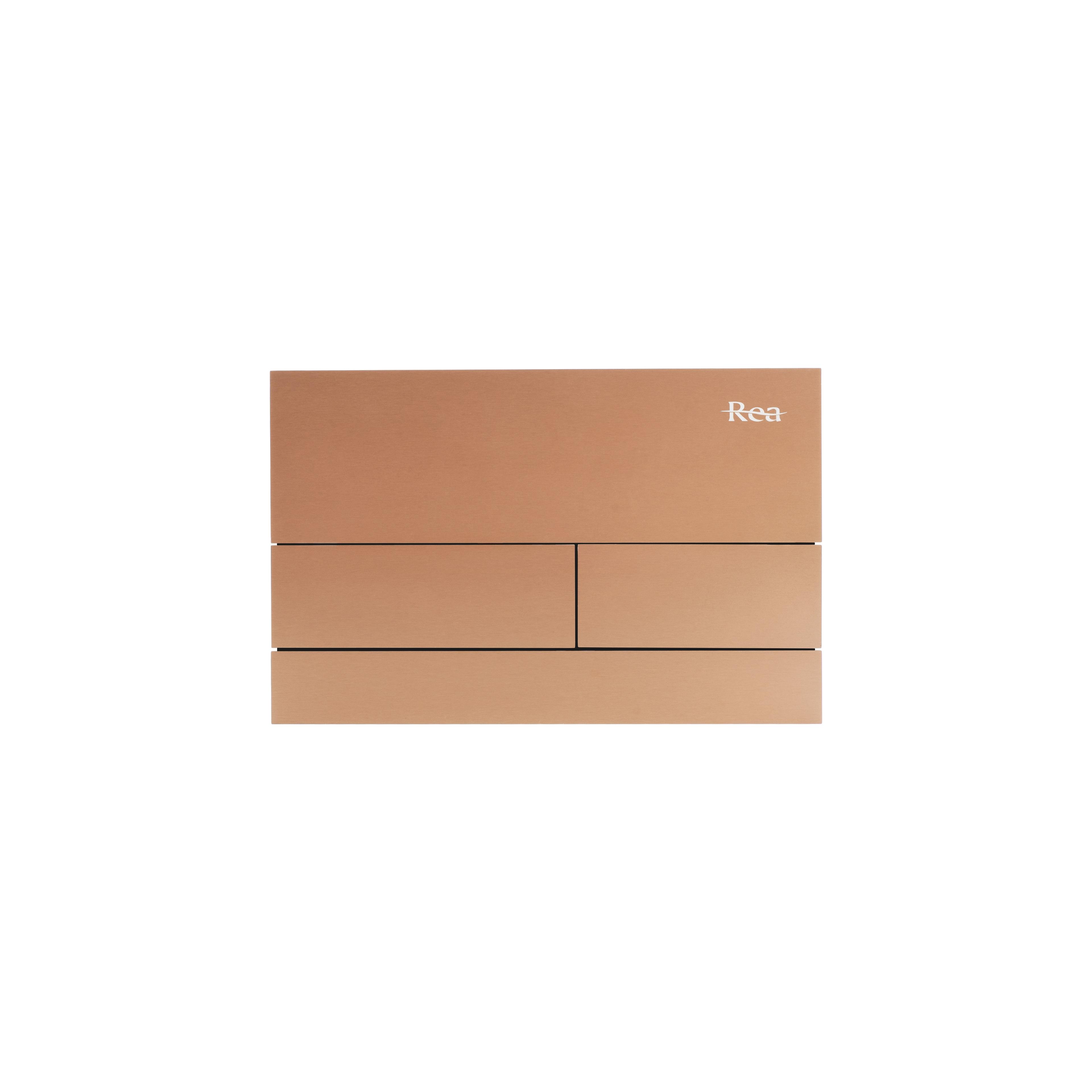 Unterputz-WC-Gestell Set Slim 024N mit T Brush Copper Drückerplatte