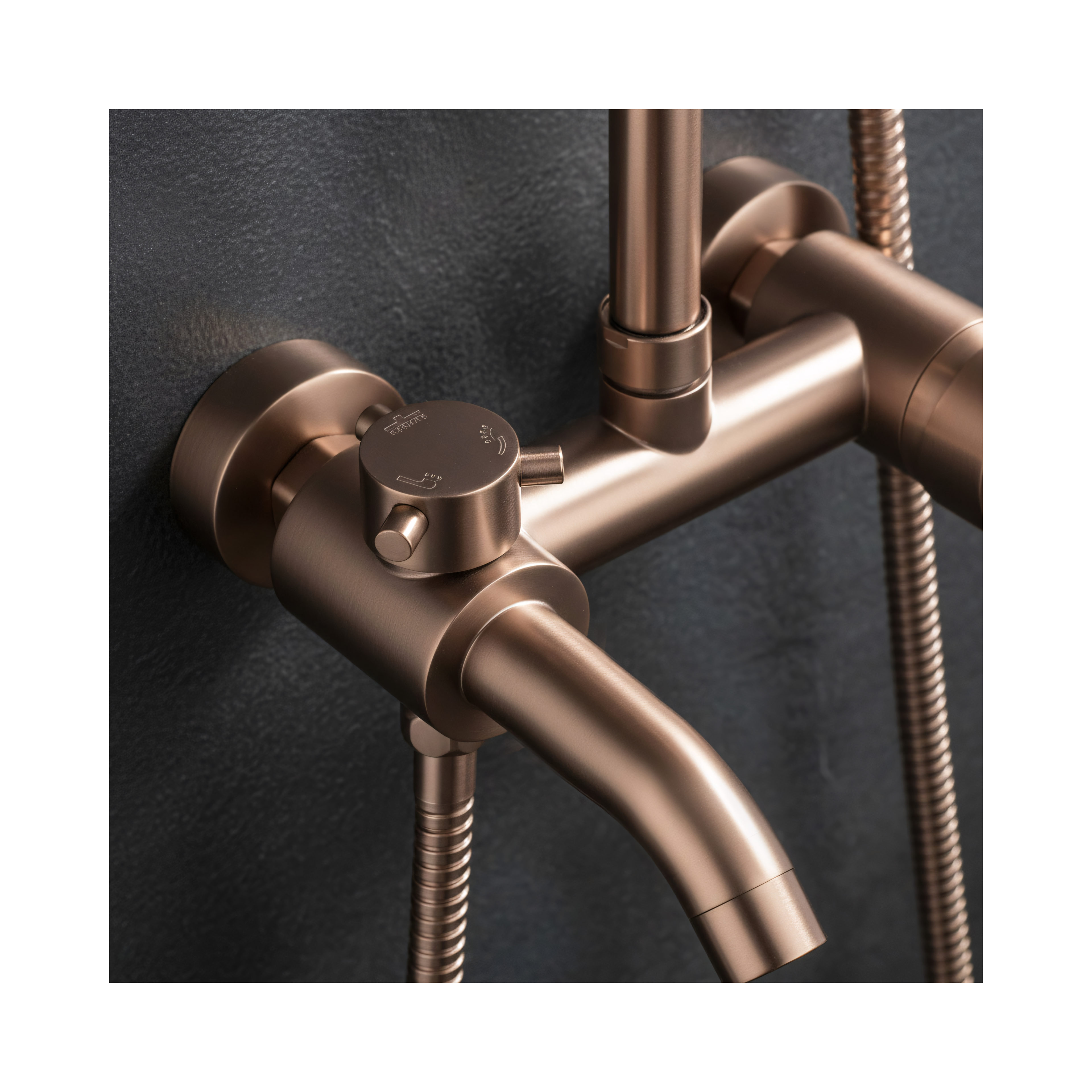 Kit de douche Rea Luis Brush Copper