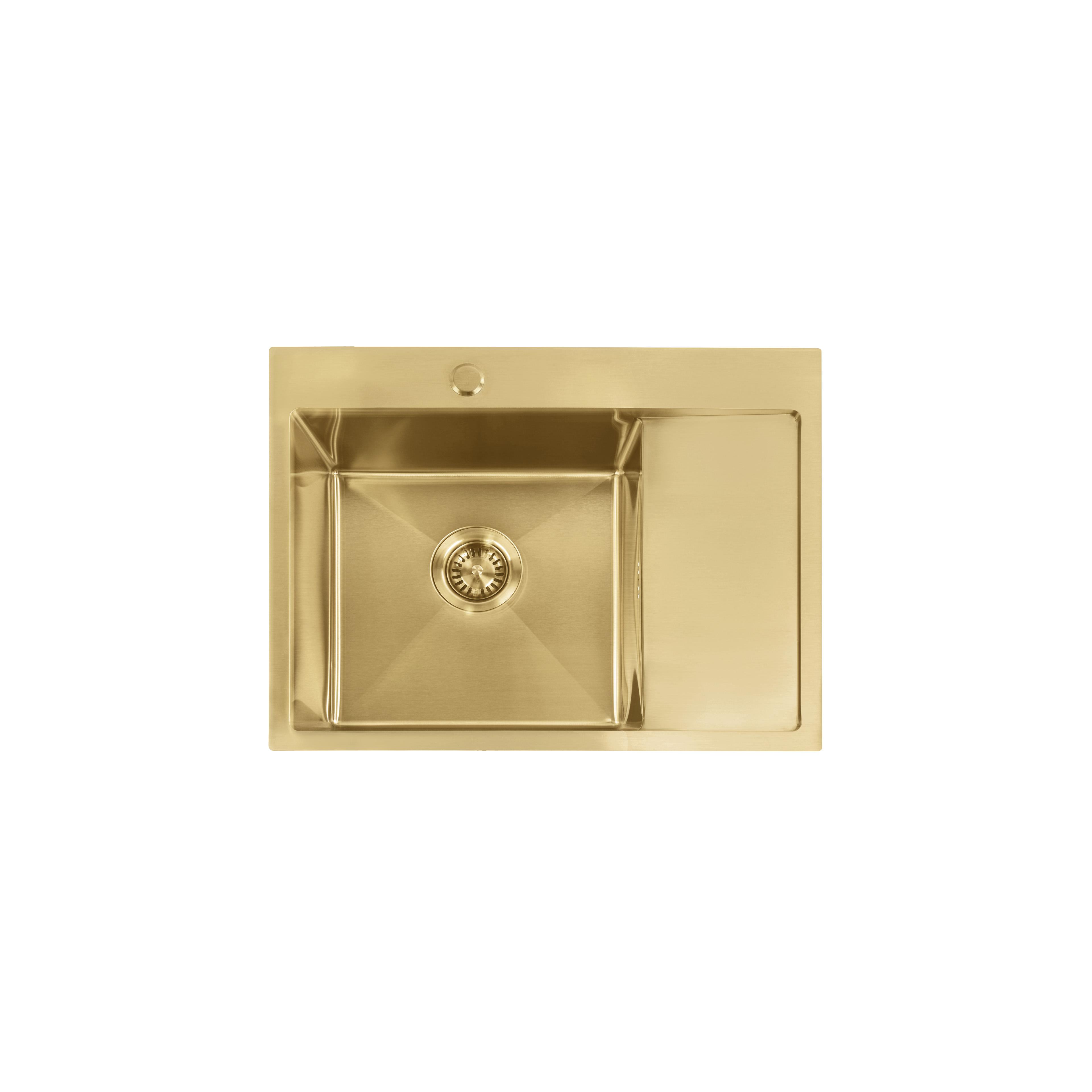 Chiuvetă inox Fin BRUSH GOLD