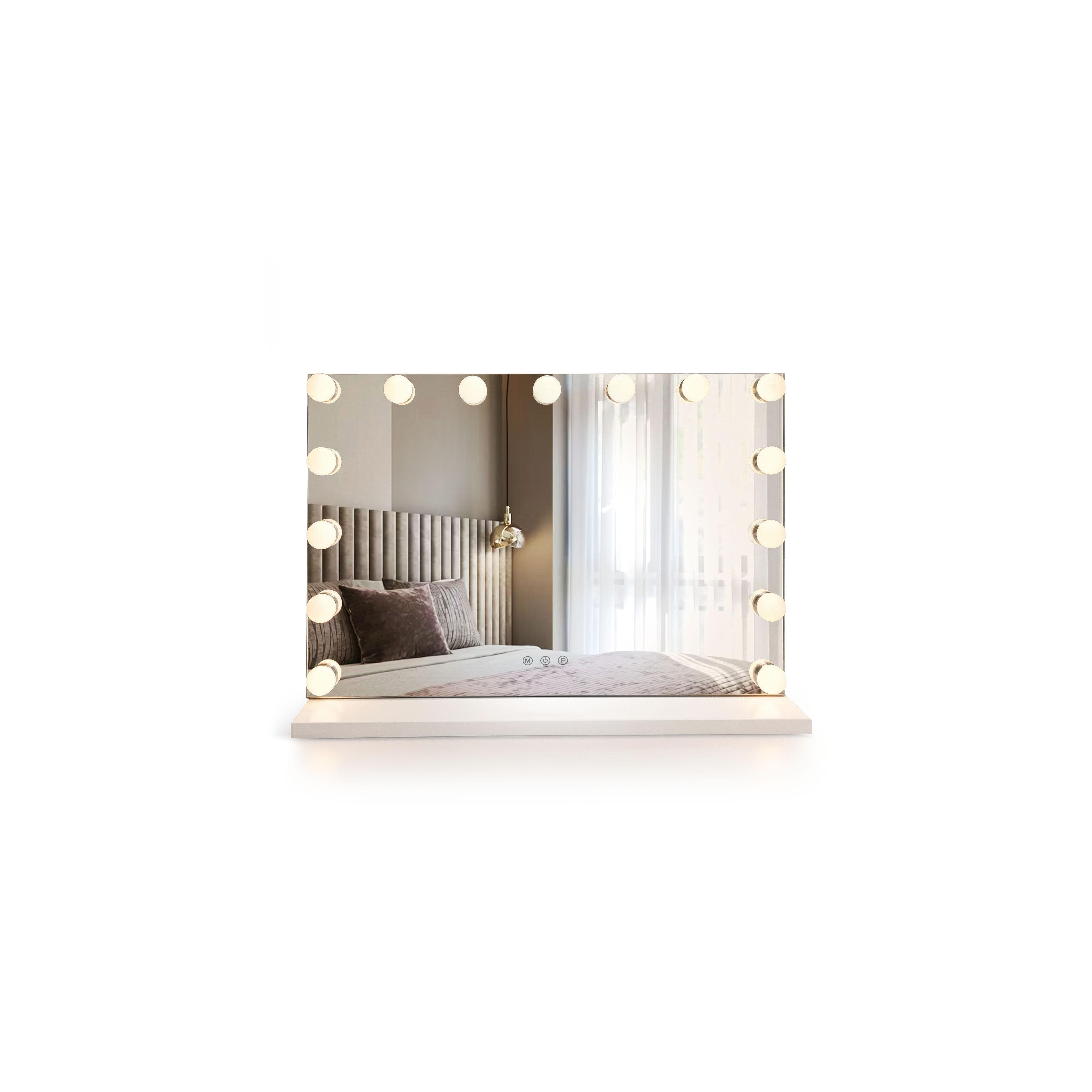 Mirror LED HOLLYWOOD White