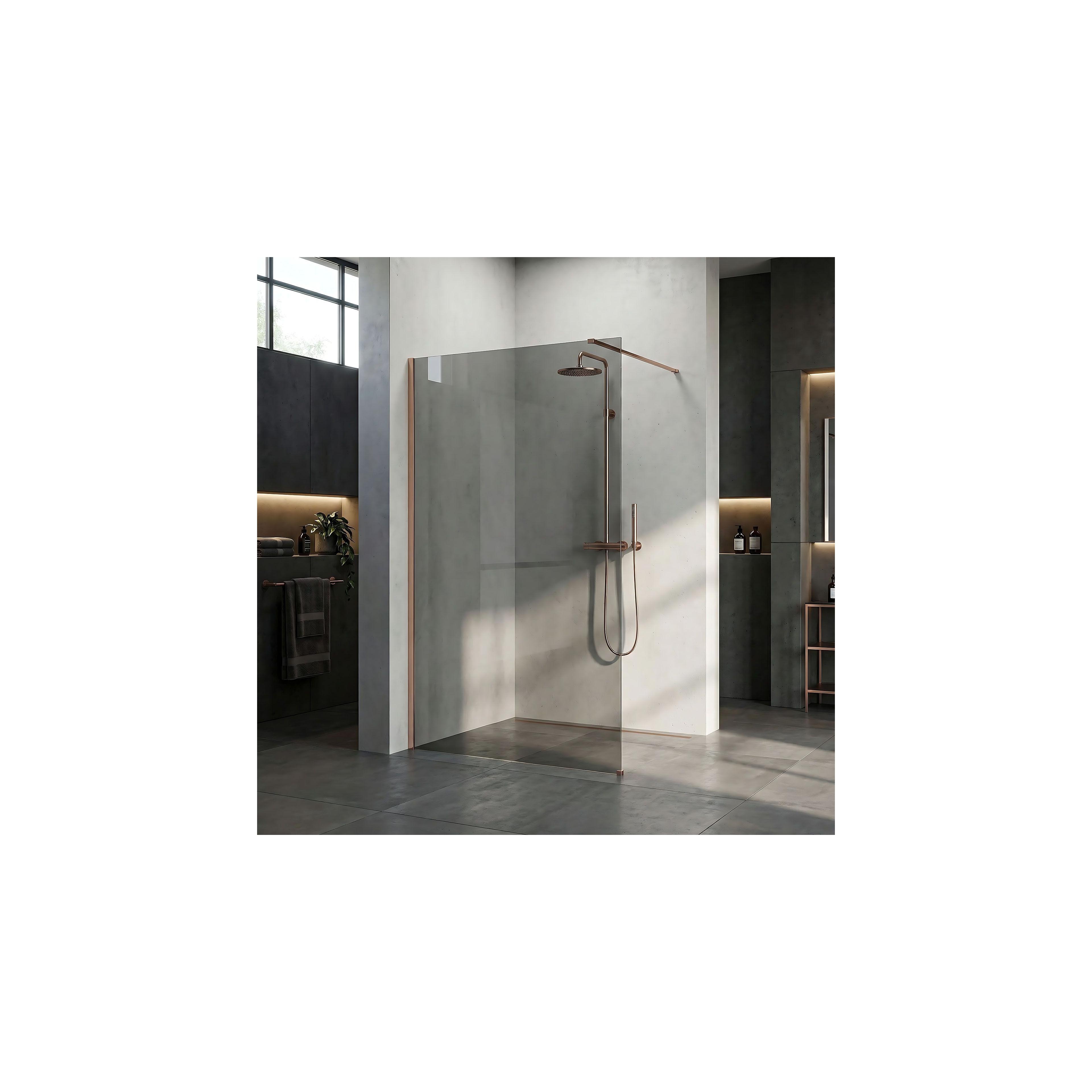 Paroi de douche Rea Flexi Grey / Brush Copper 110