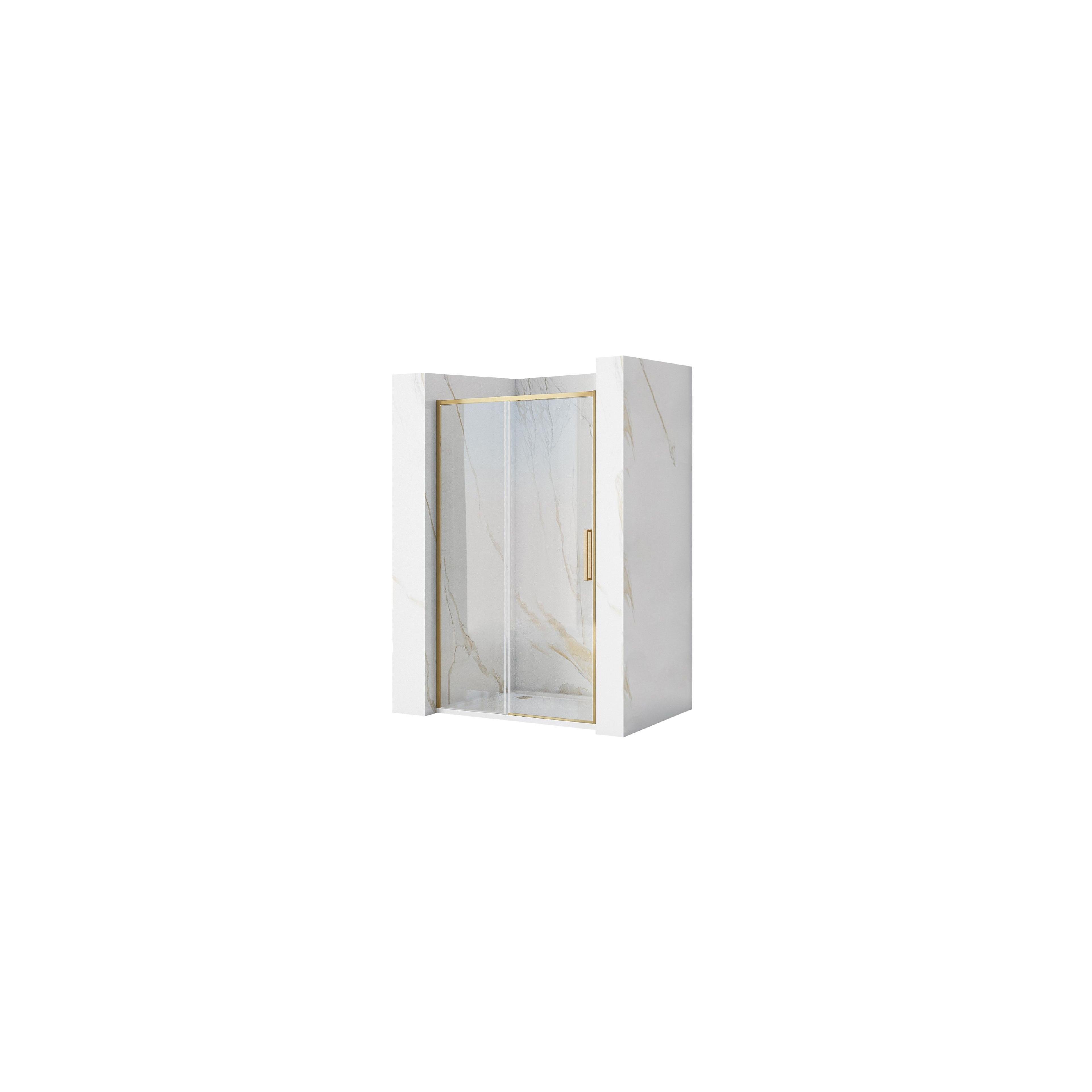 Душові двері REA Rapid Slide 140 Gold Brush