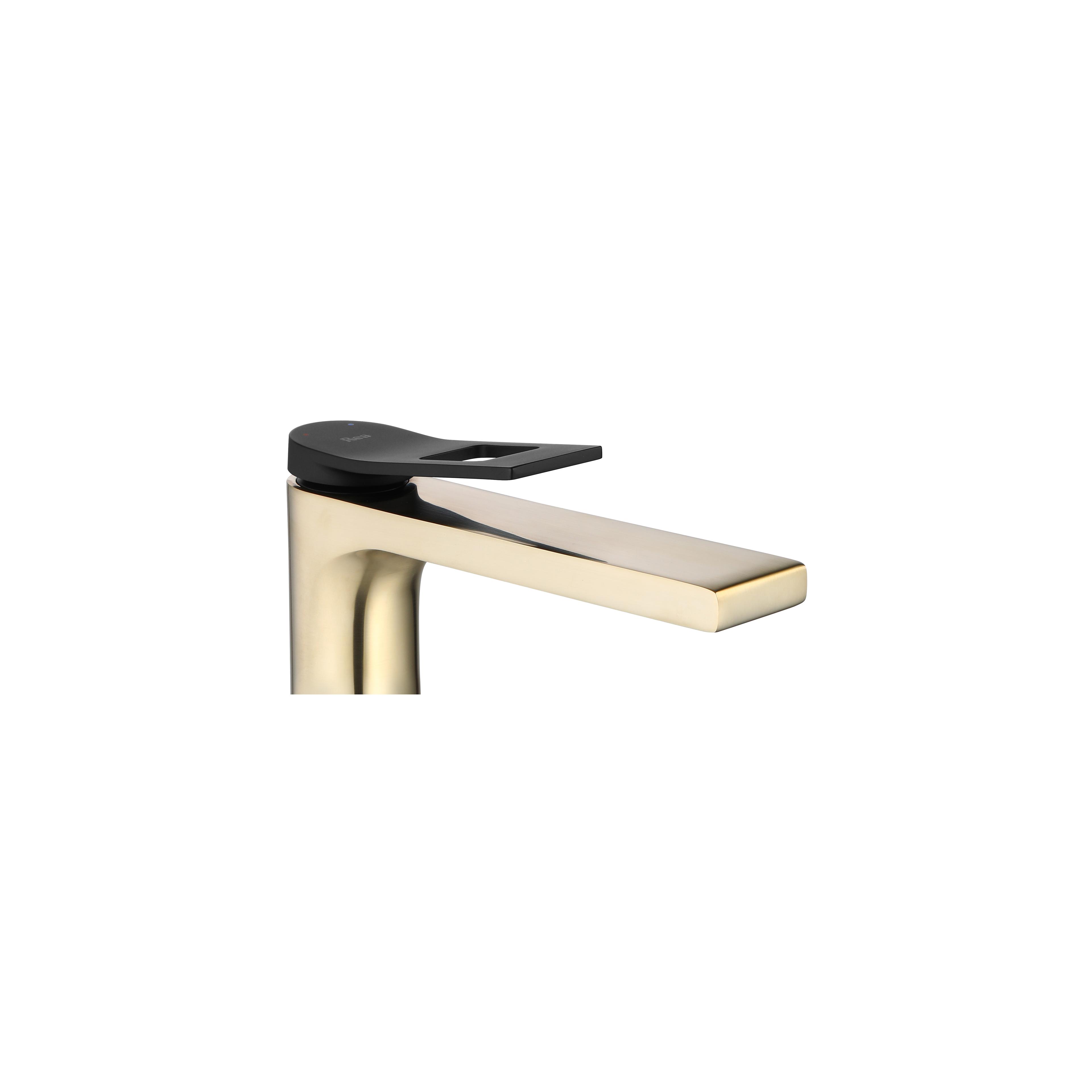Baterie pentru baie REA SOUL Gold mat black  low