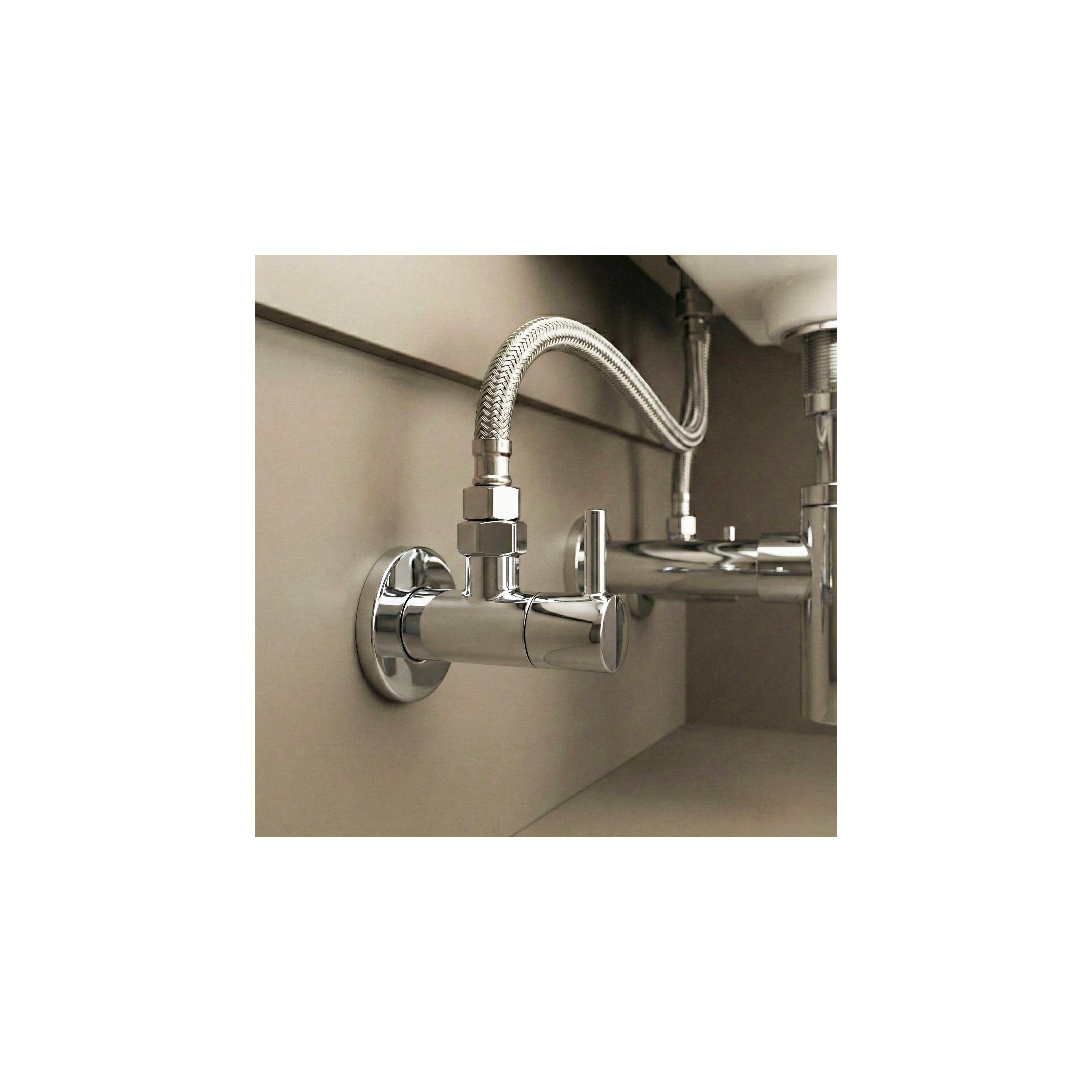 Robinet d’angle 1/2" x 3/8" Chrome