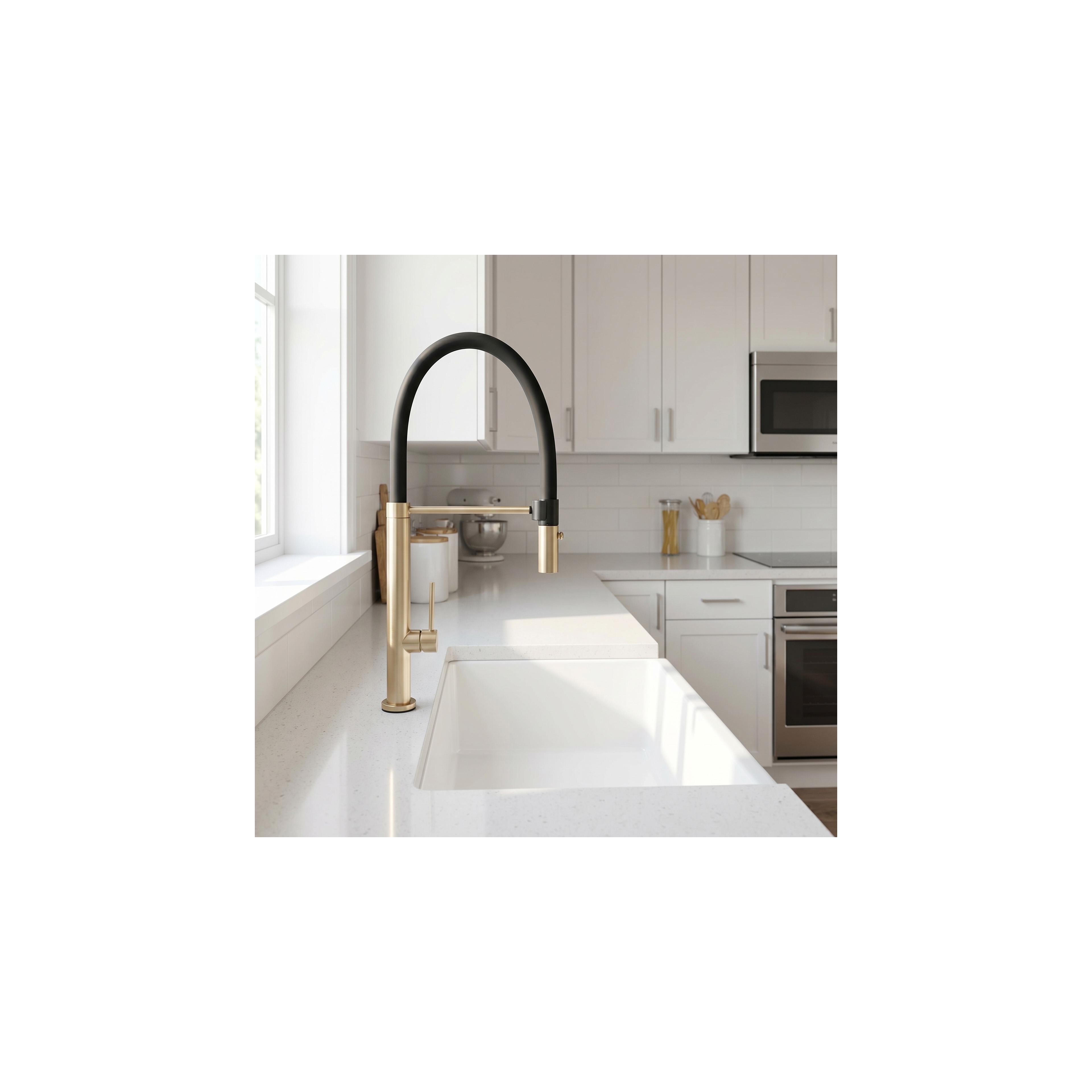Torneira de cozinha Rea Viera Gold Brush