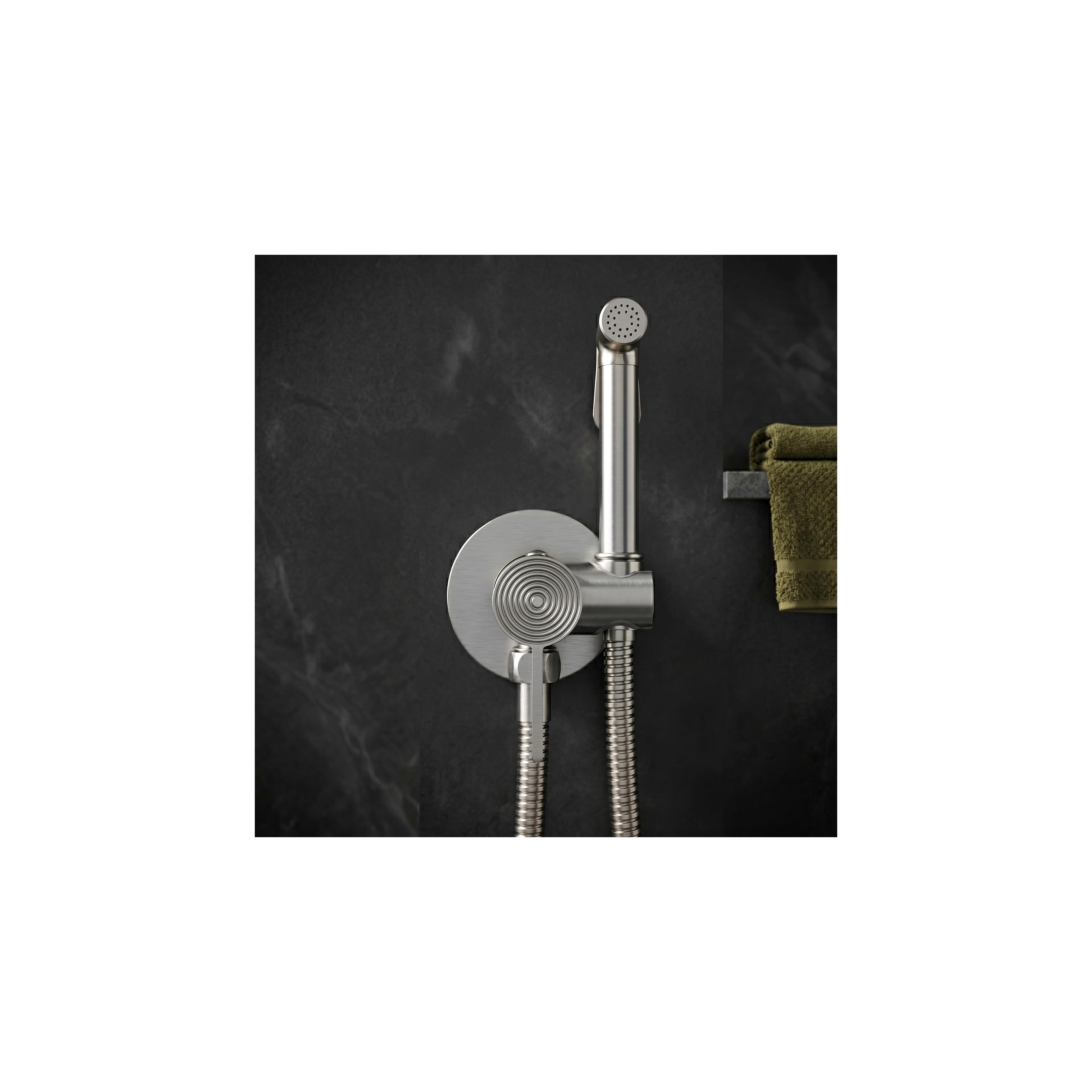 Miješalica za bide Foss Clif Brush Nickel