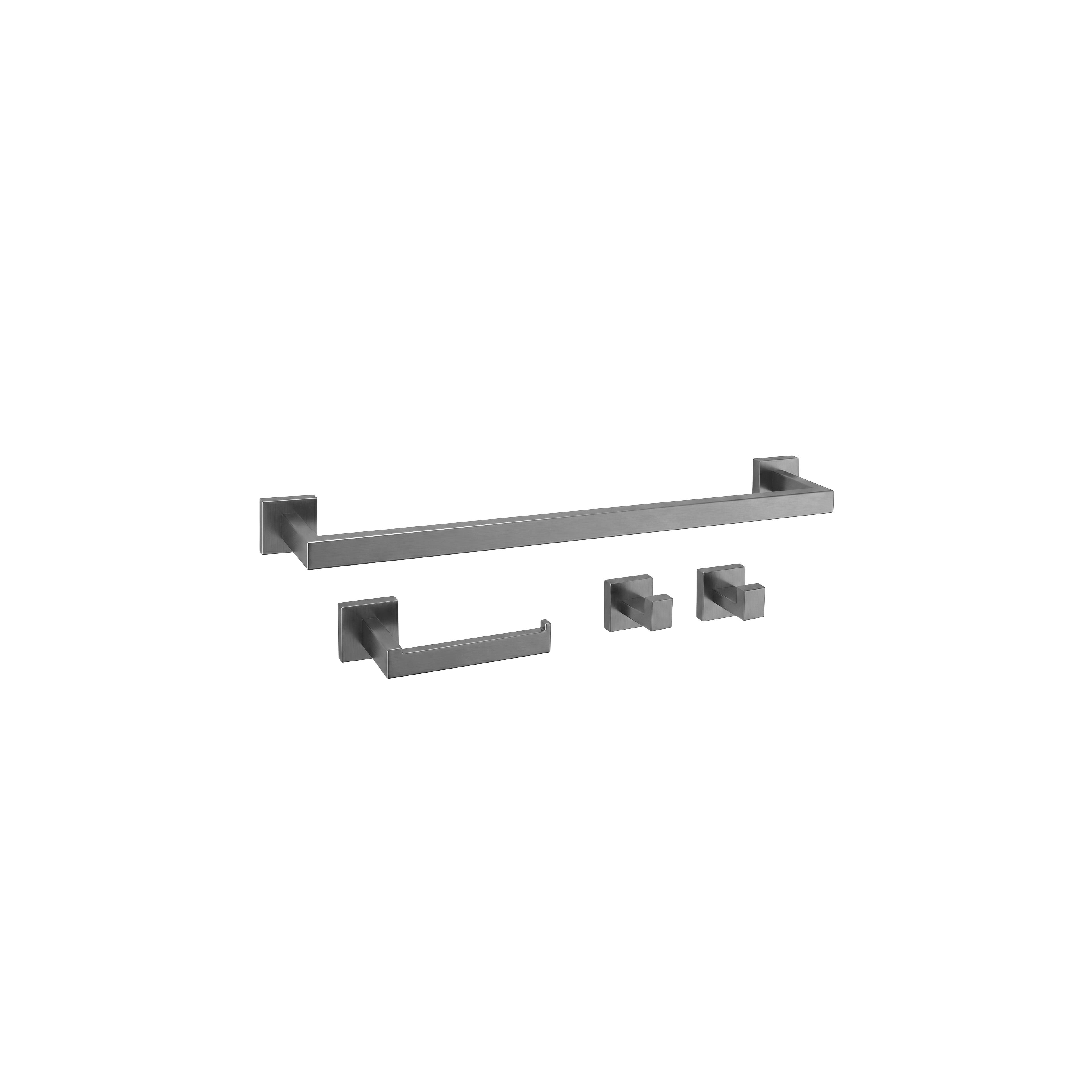 Bathroom Accessories Set Rio Titan 4 Pieces