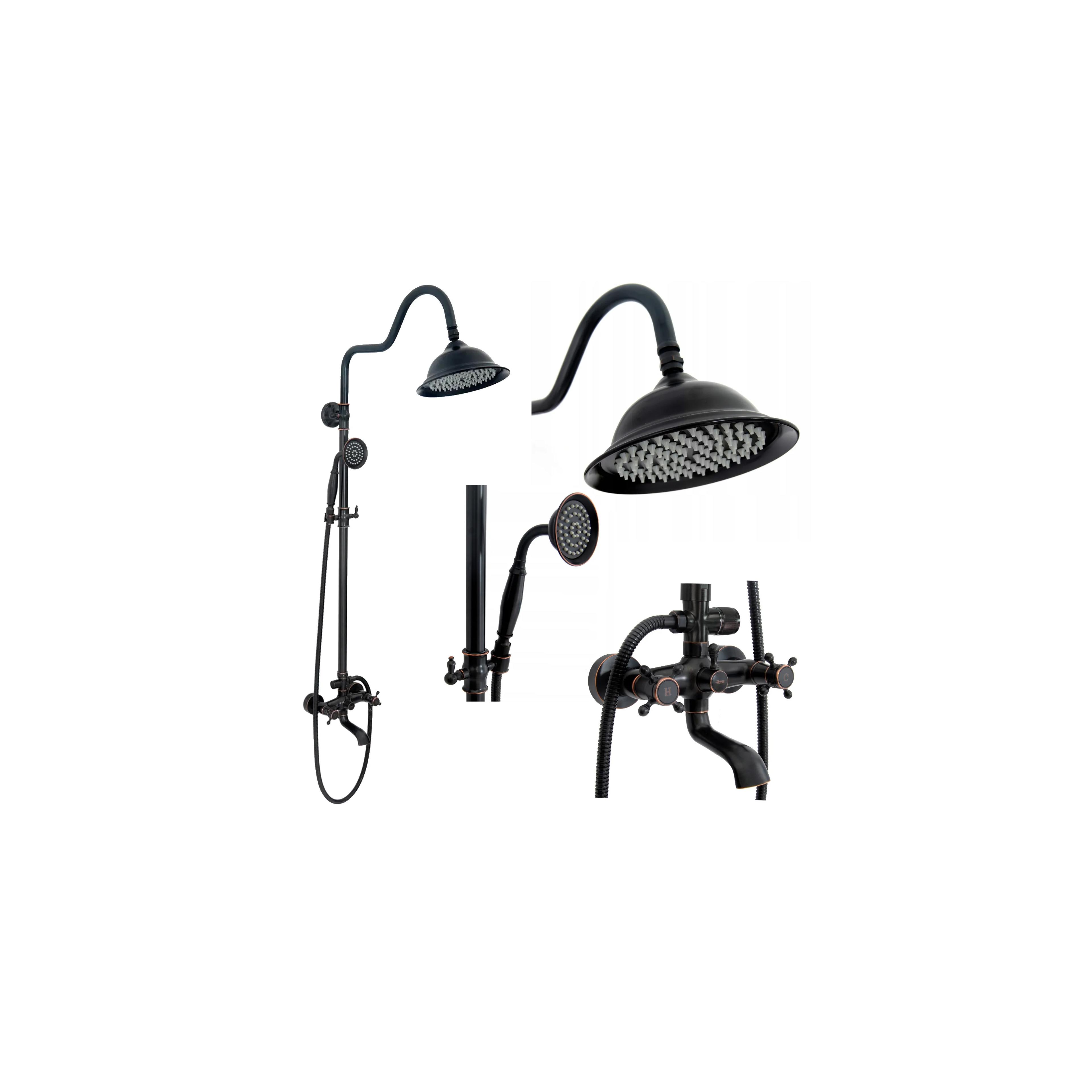 Kit de douche Rea Retro Old Black